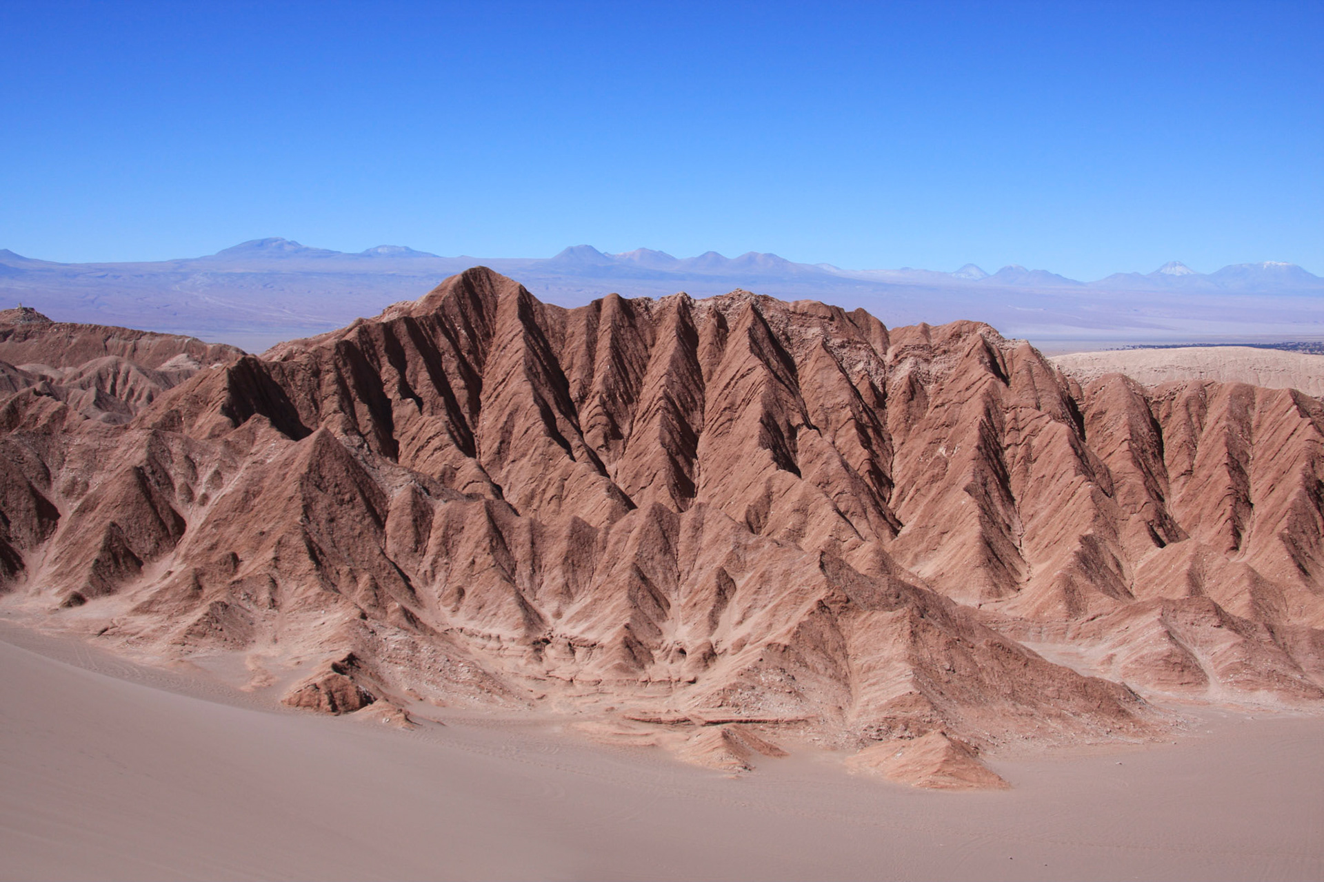 View from the dunes, Atacama Desert