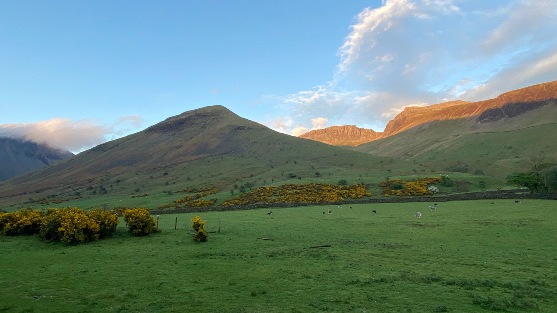 Lingmell, Scafell Pike and Scafell from Wasdale