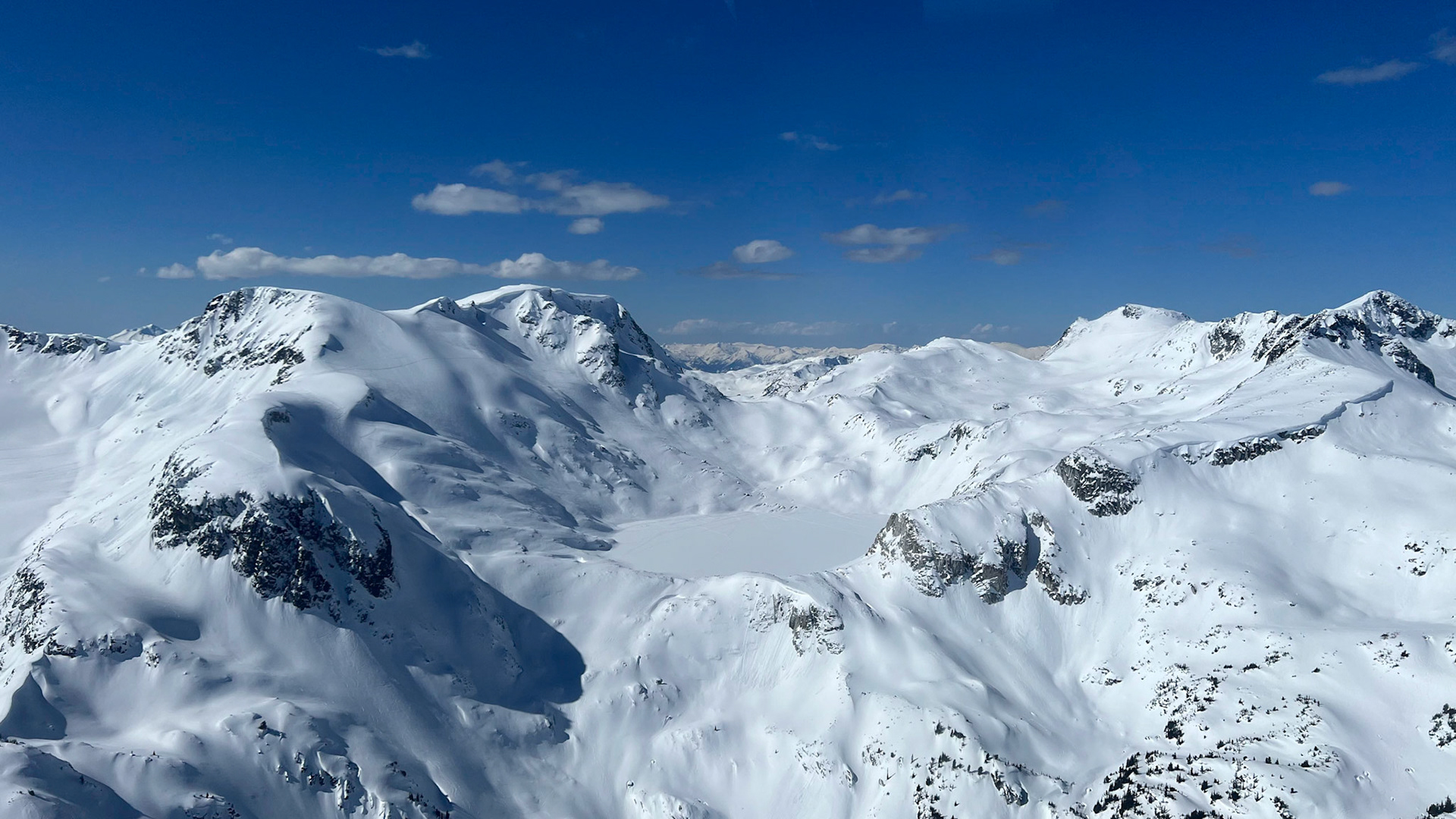View from the helicopter