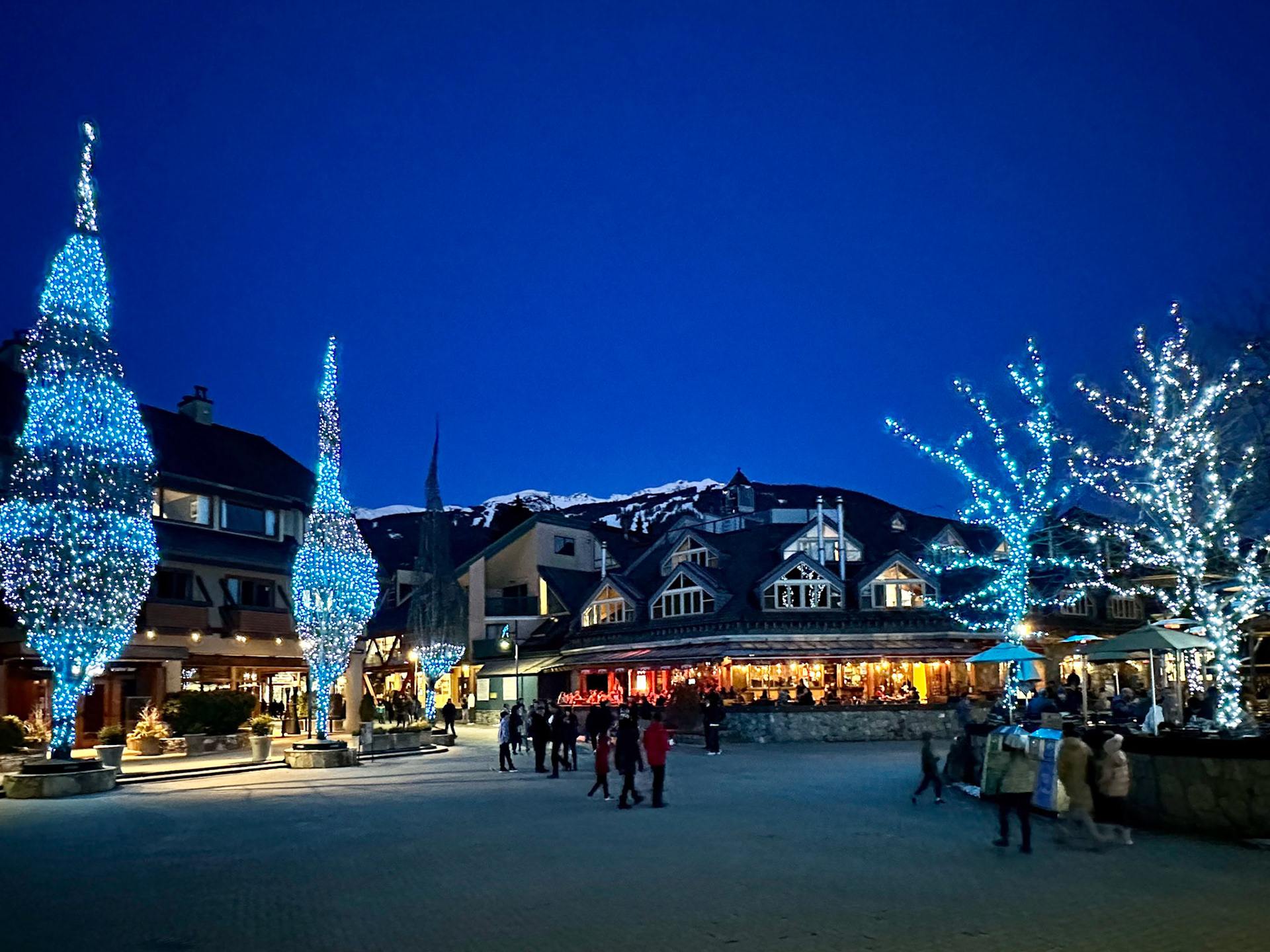 Whistler at night