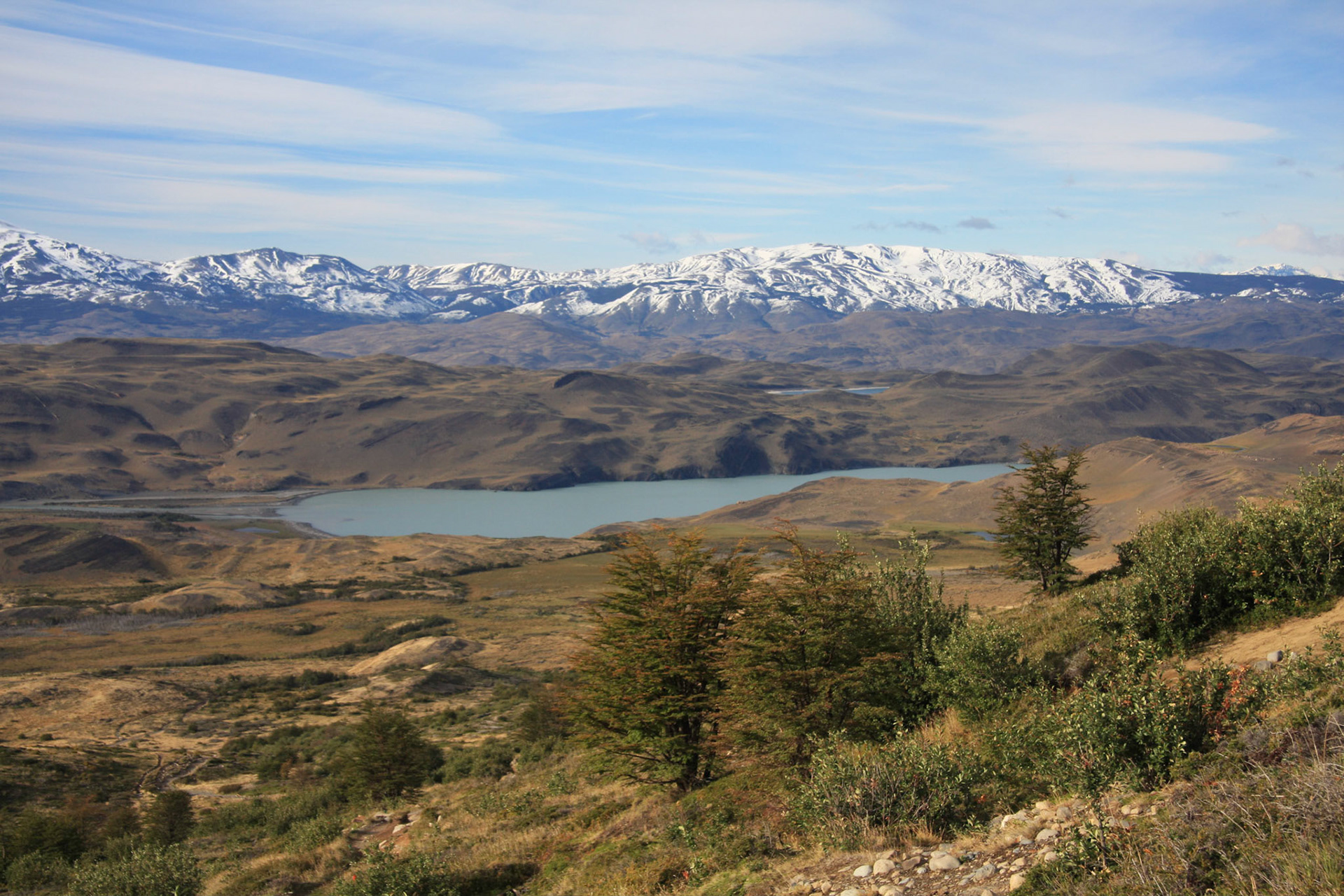 View from walk to the Towers