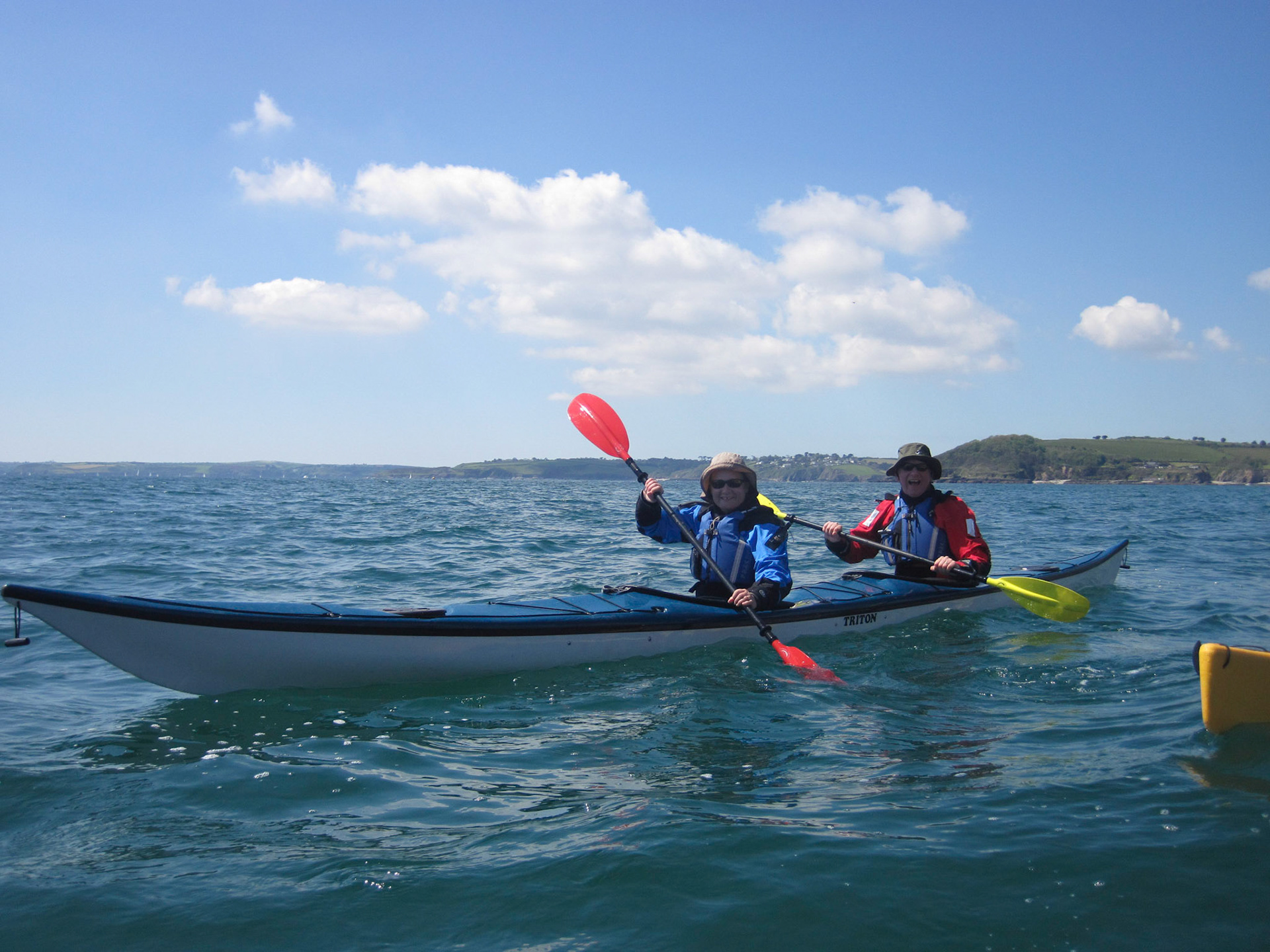 Fun in a double kayak