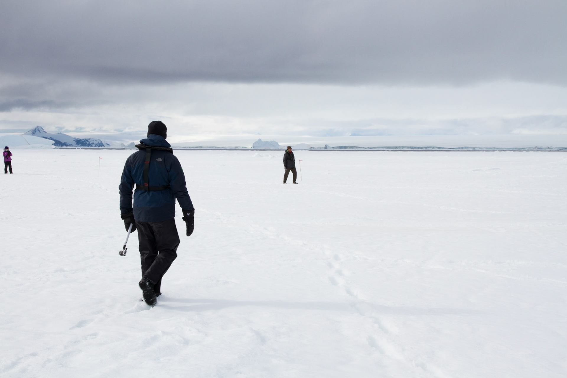 Walking on sea ice