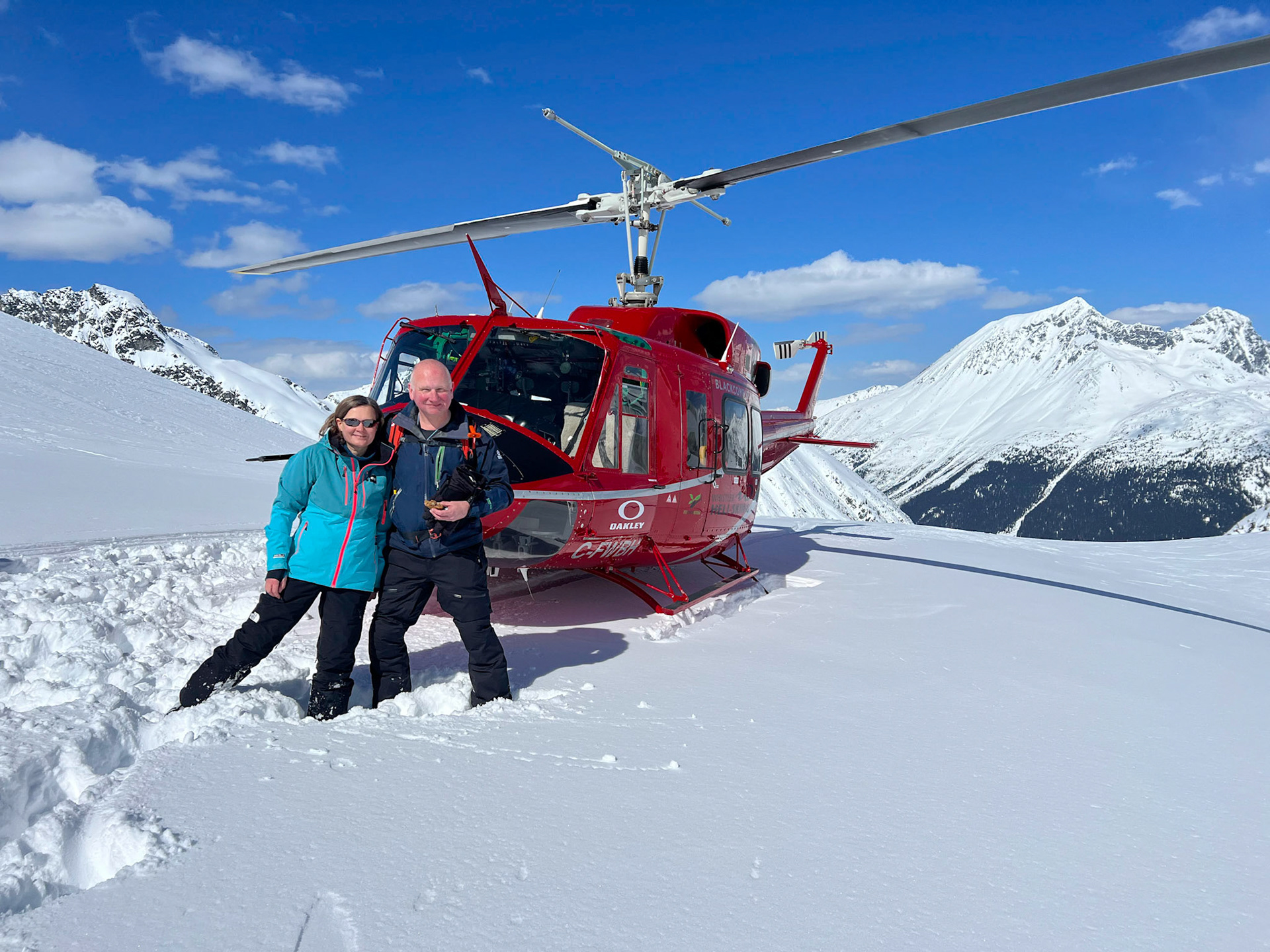 Us and the heli