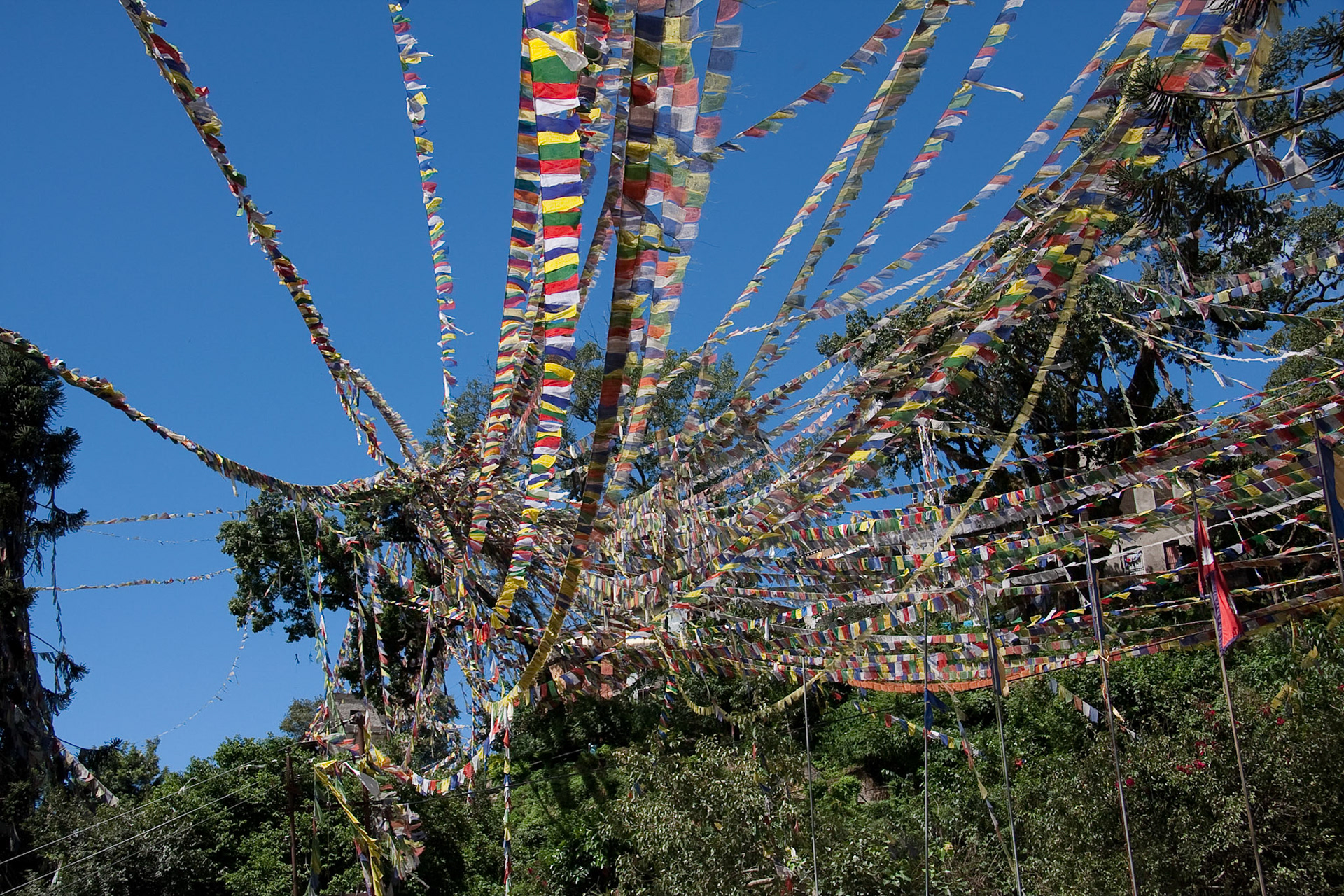 Prayer flags, Swayambhunath Stupa