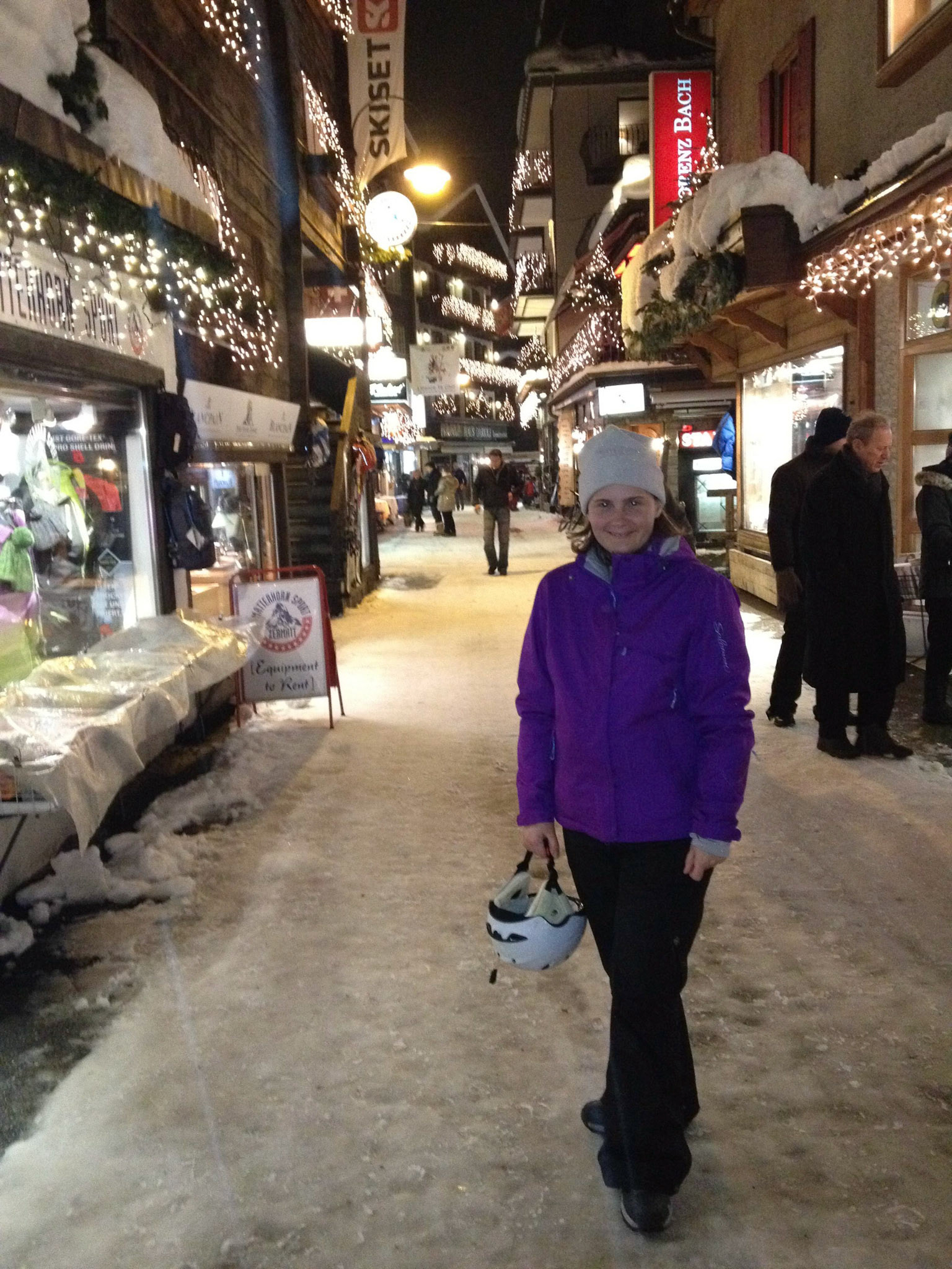 Zermatt at night
