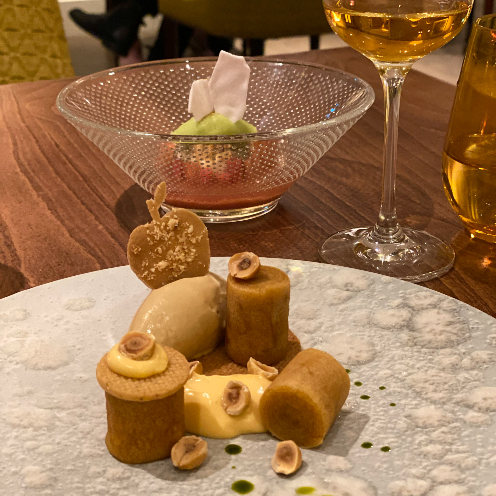 Dinner at Henrock, Linthwaite House