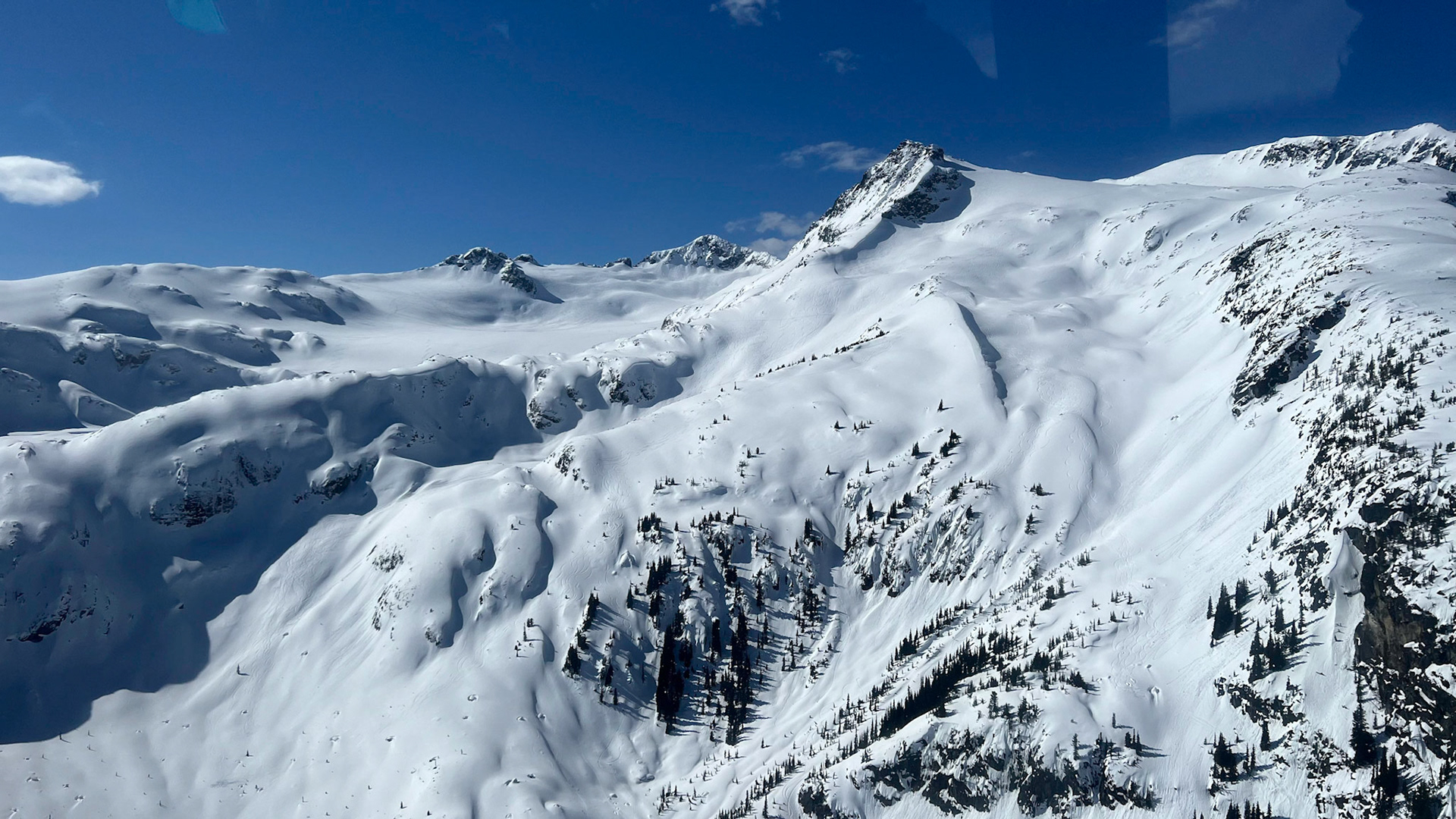 View from the helicopter