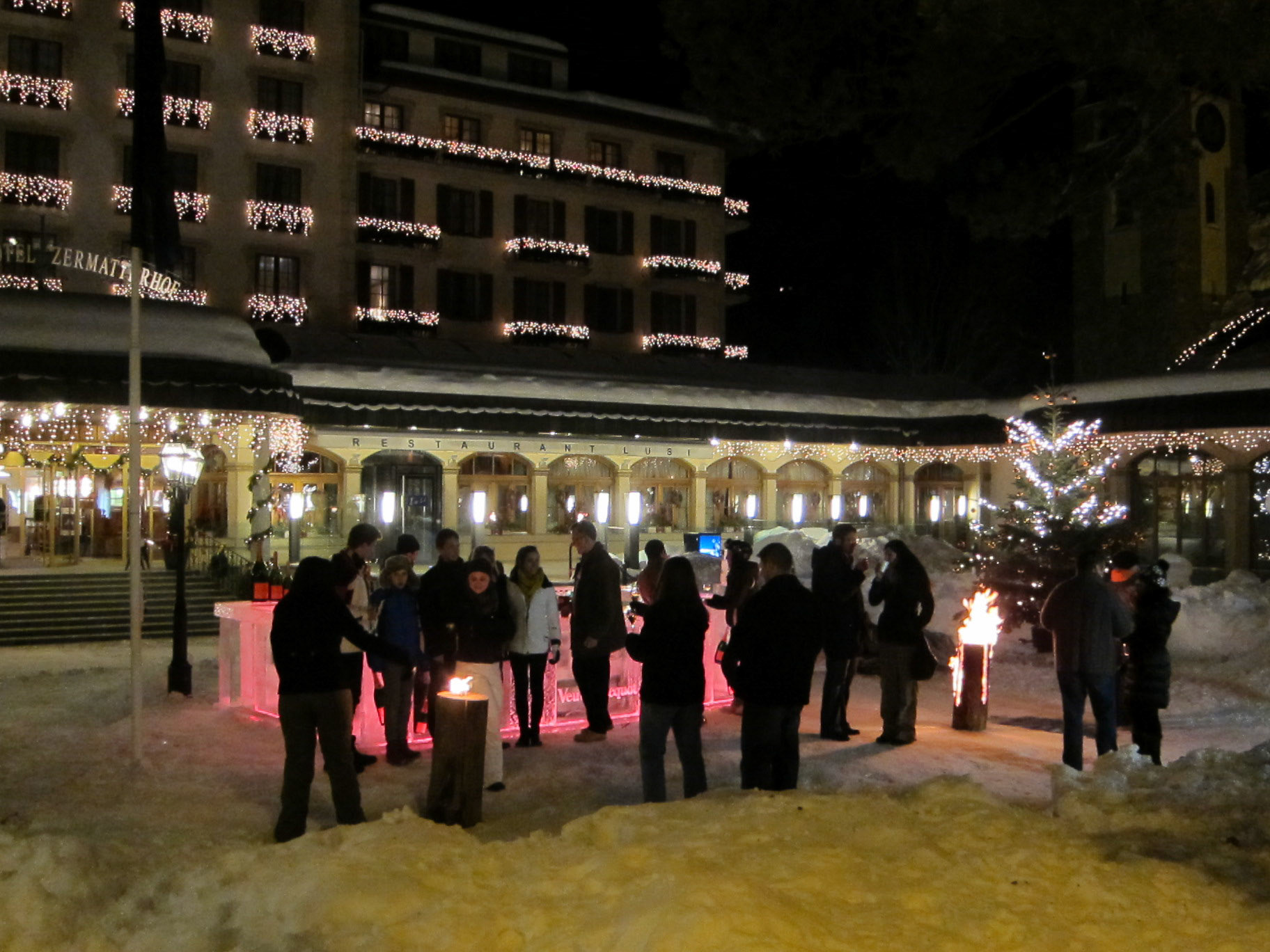 Ice bar in Zermatt
