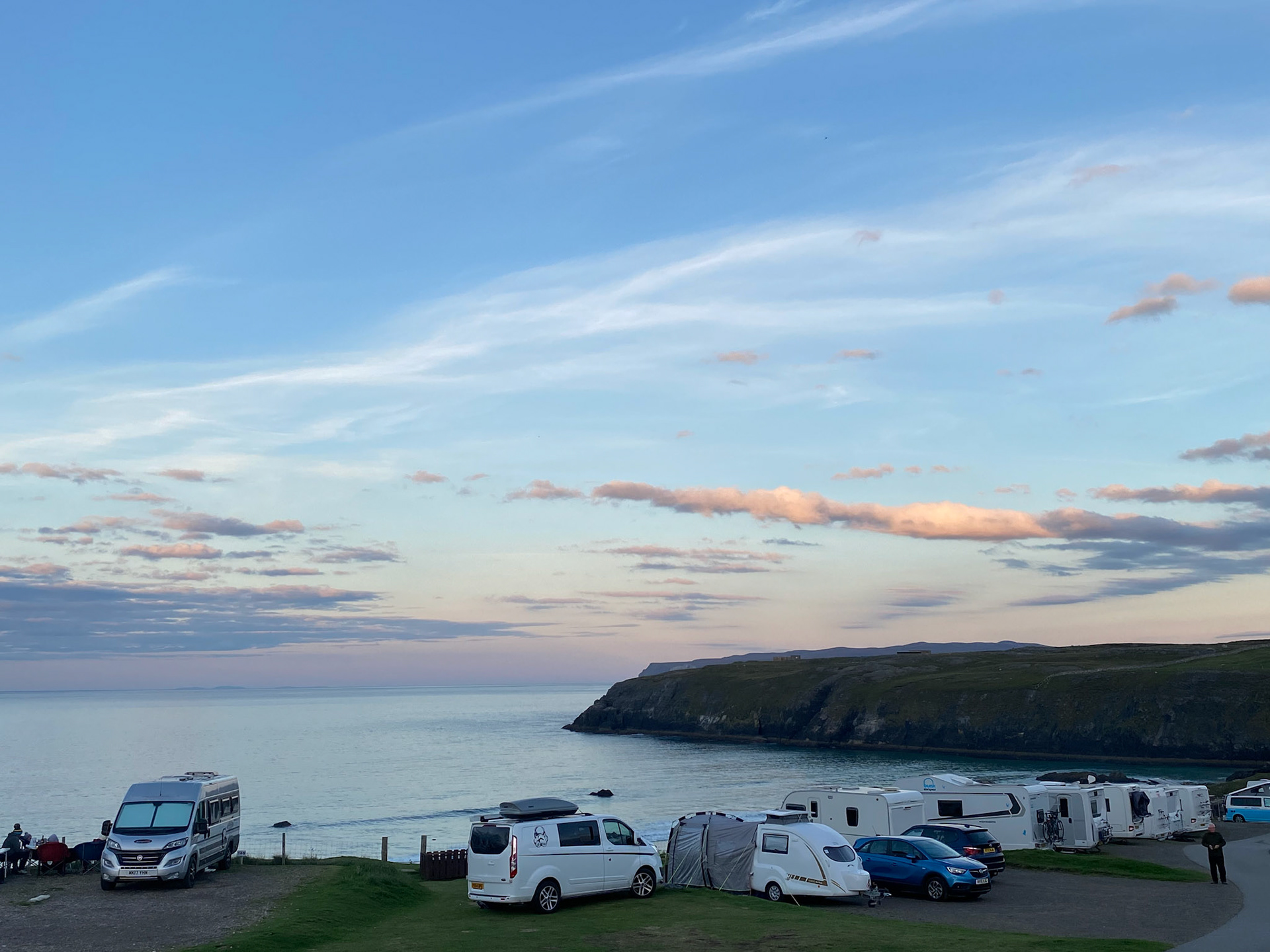 Sunset at Sango Sands campsite