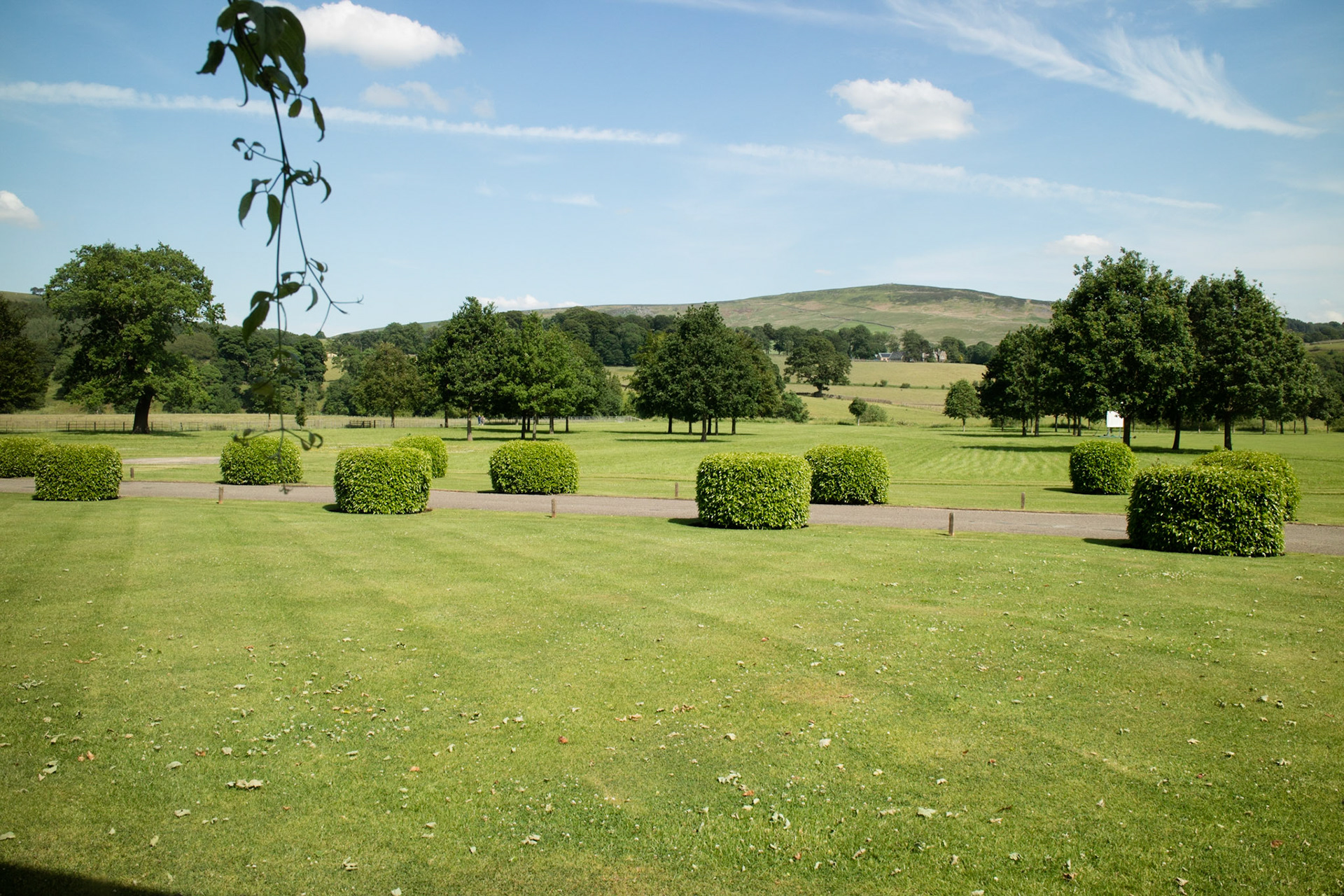 View from our room at The Devonshire Arms, Bolton Abbey