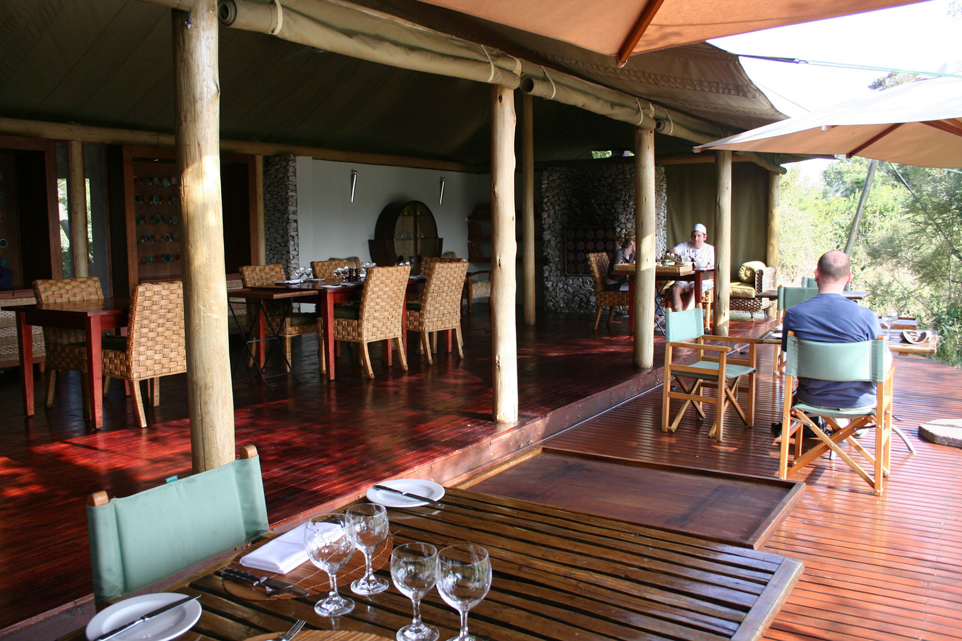 Deck, Ngala tented safari camp