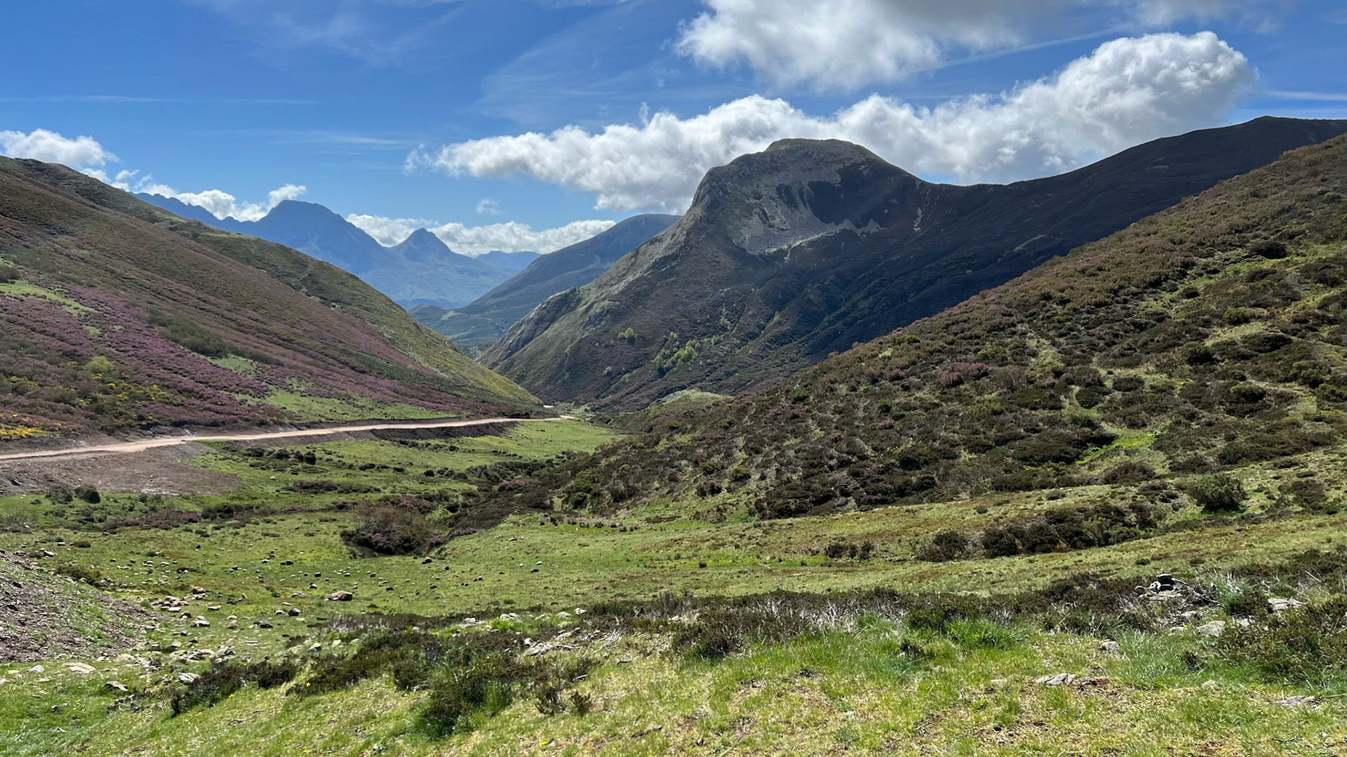 View south into the neighbouring principality