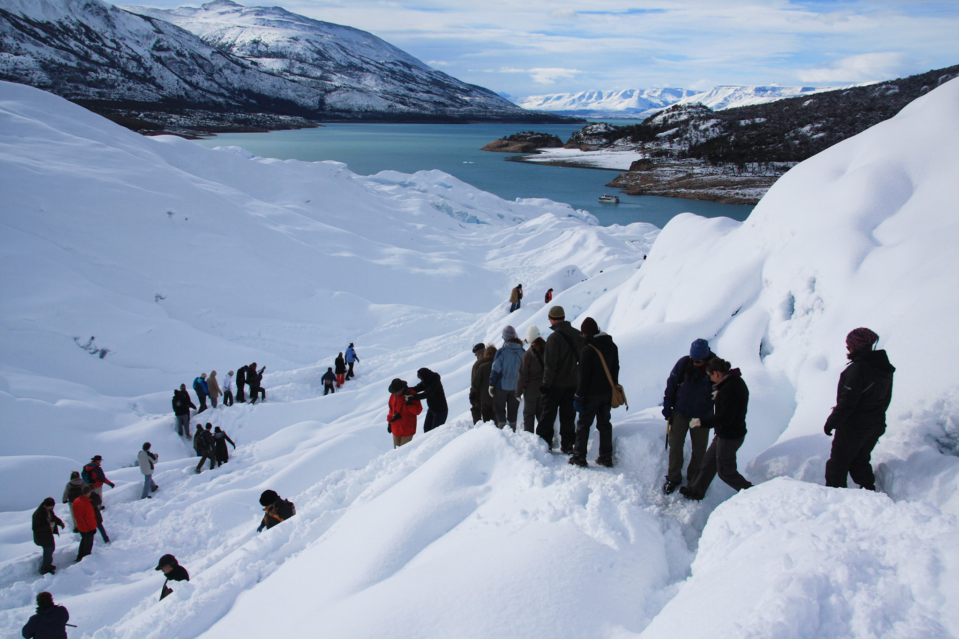 Trekking on Perito Moreno glacier