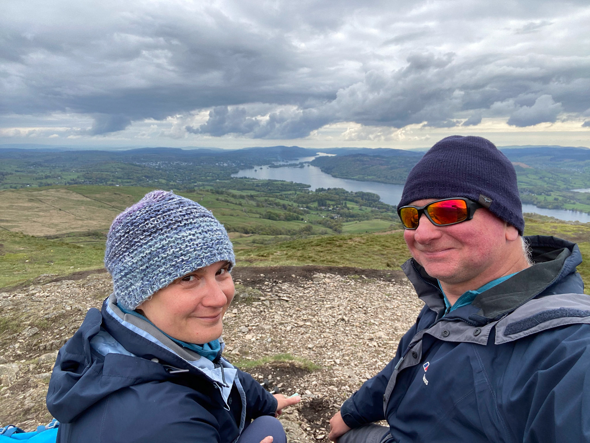 Lunch at the top of Wansfell Pike