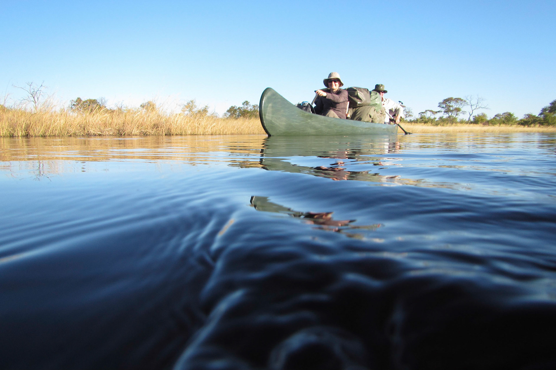 Canoeing along the Selinda Spillway