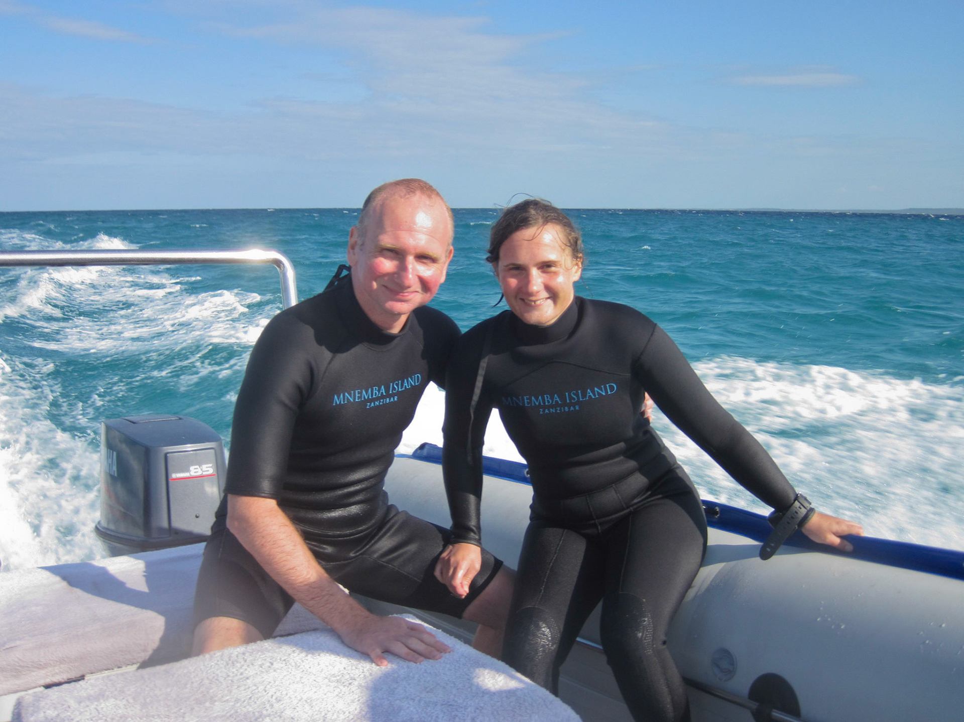 On the dive boat
