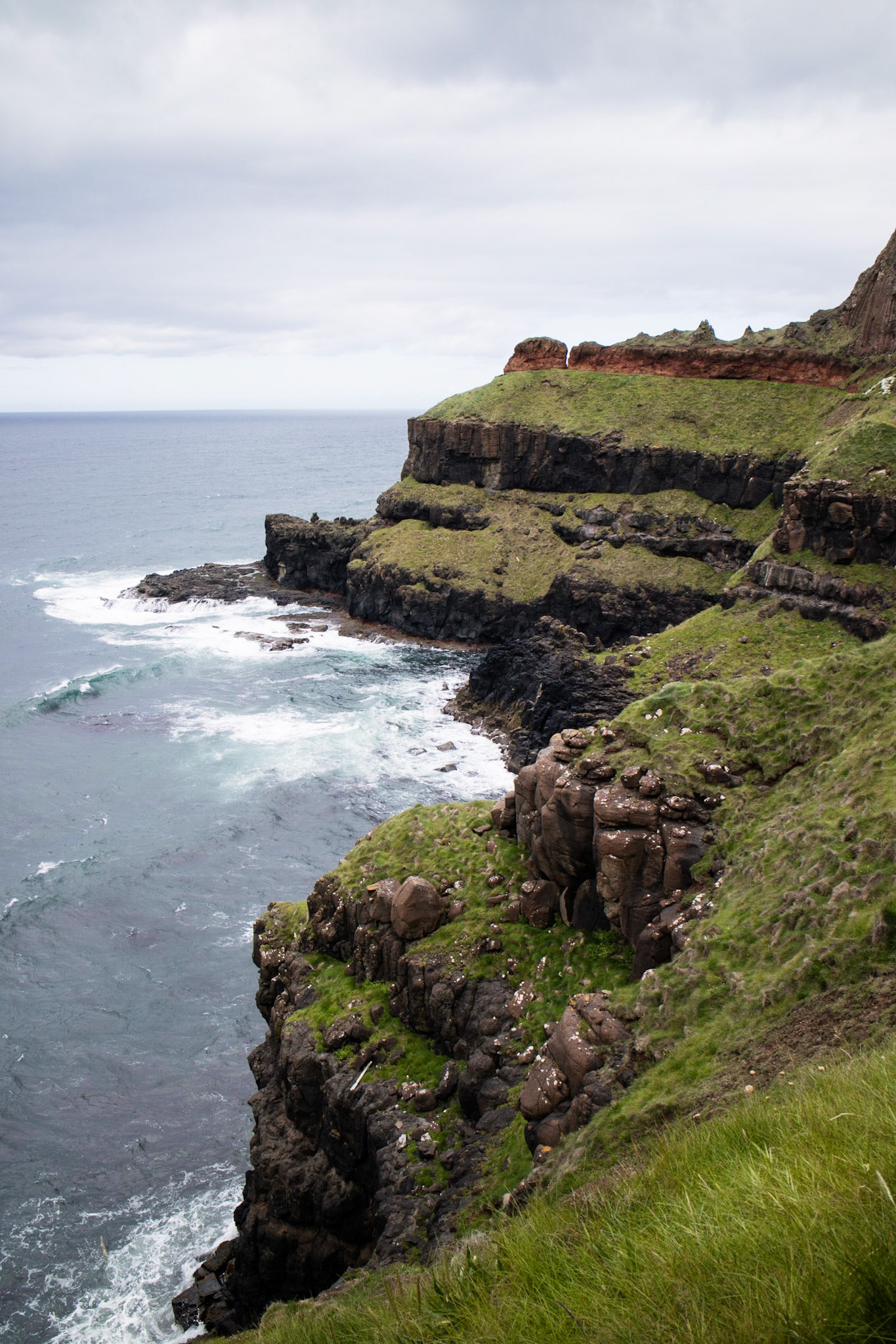 View from lower cliff path