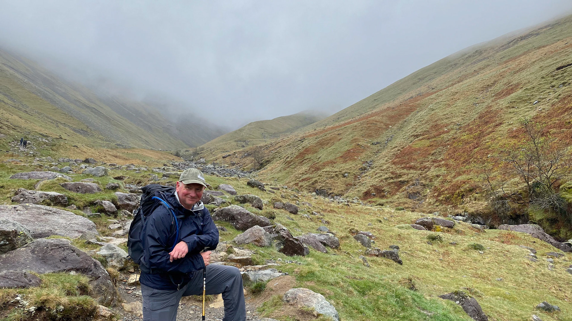 On the path up Scafell Pike