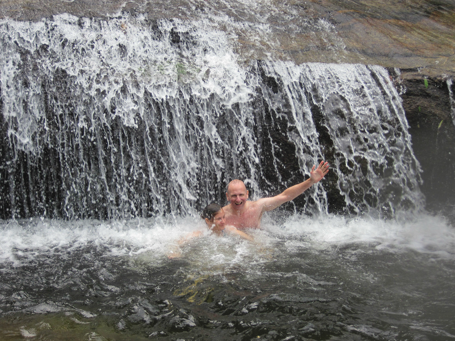 In the "jacuzzi"