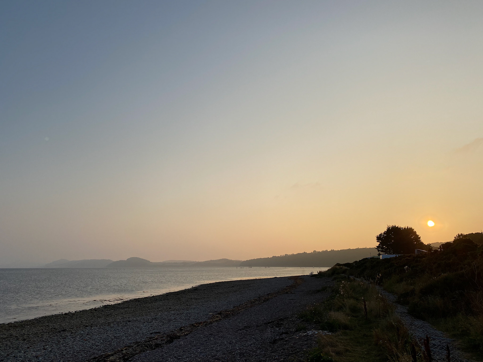 Sunset from Fortrose Bay Campsite