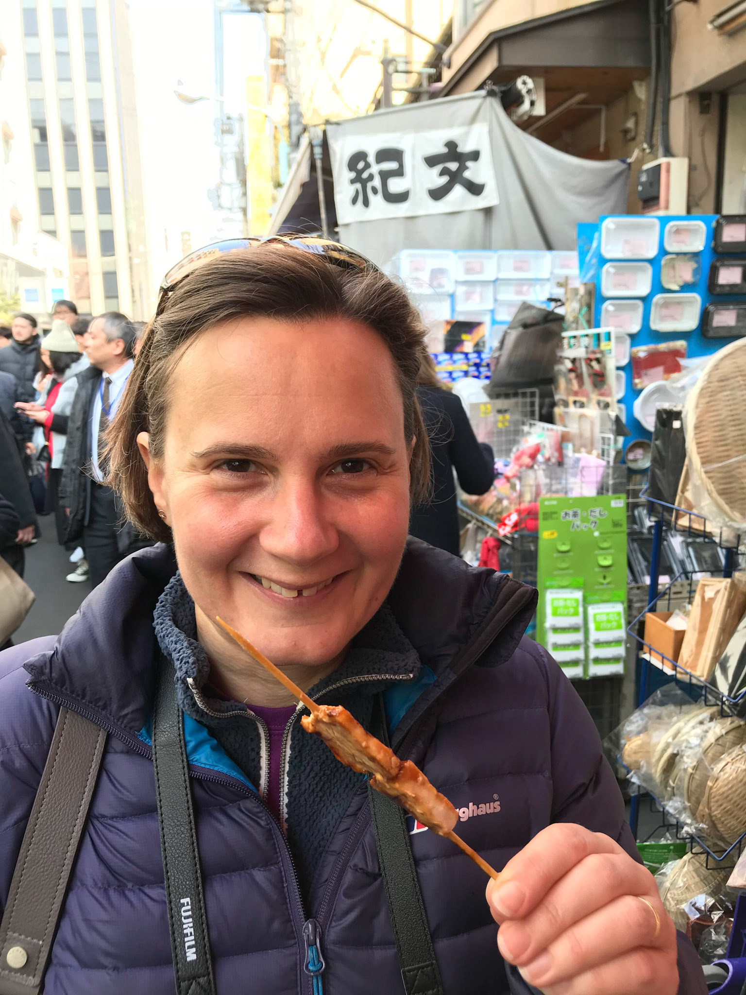 Street food: fish skewers
