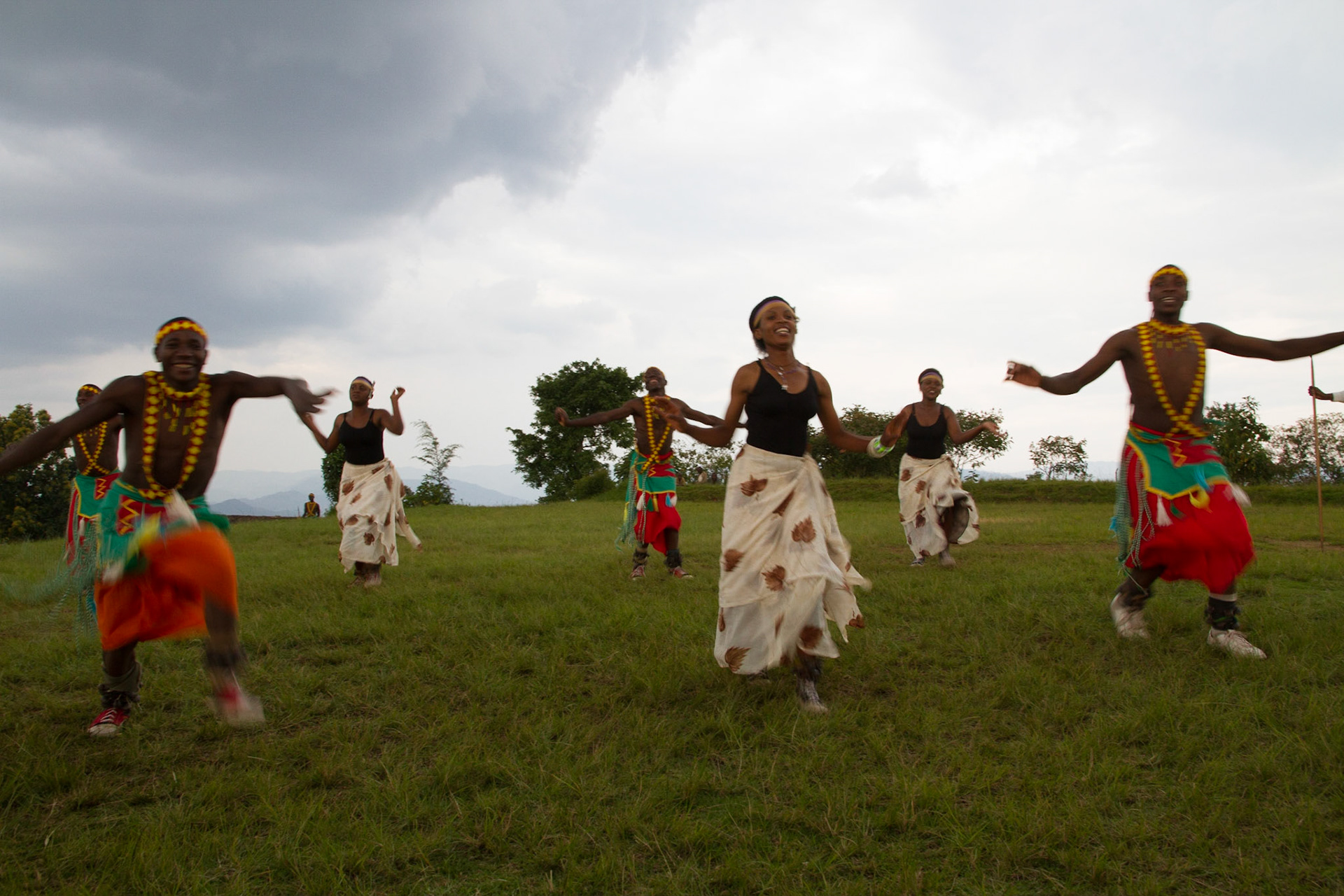 Intore dance group at the lodge