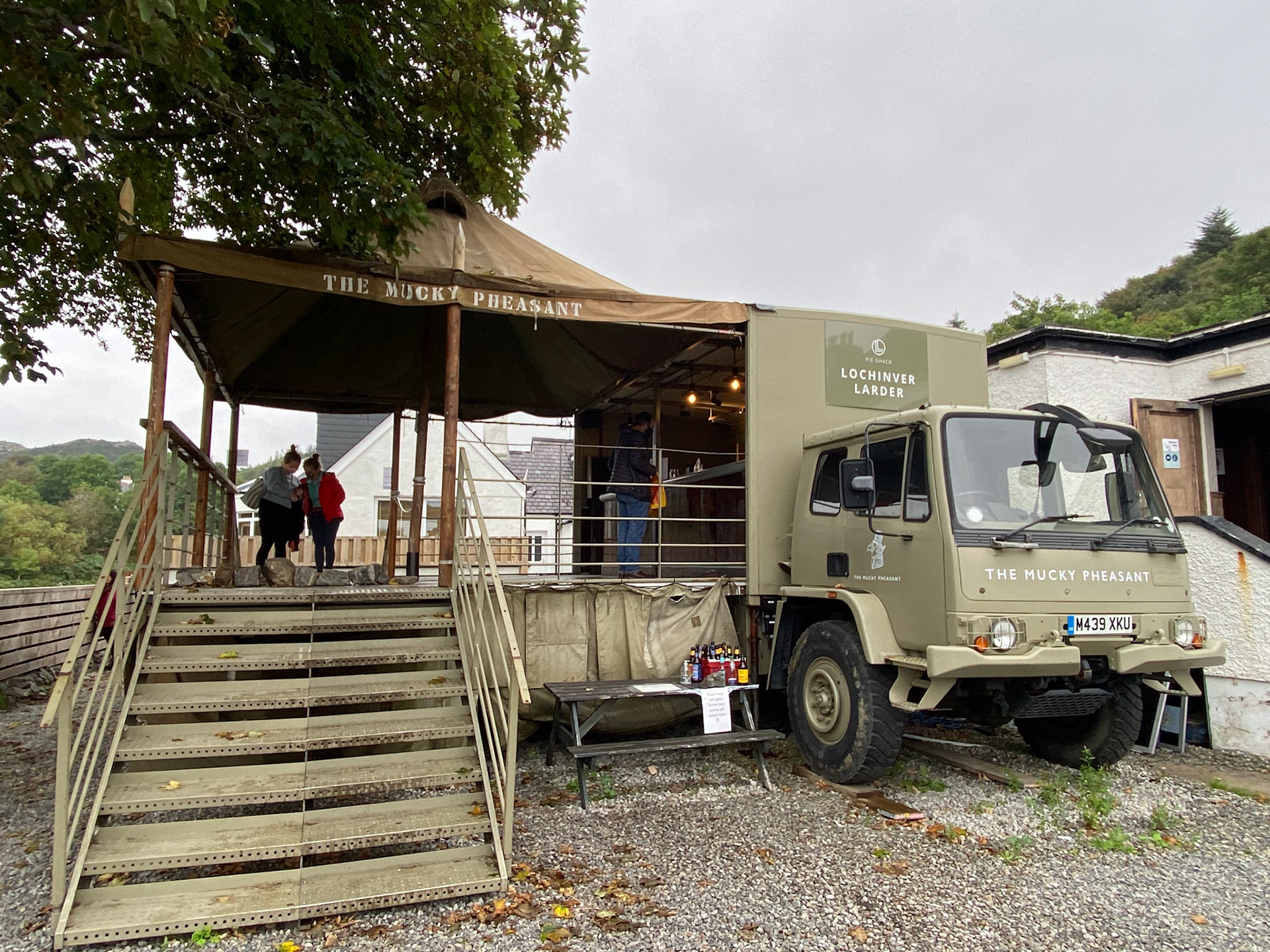 Outdoor catering at Lochinver Larder