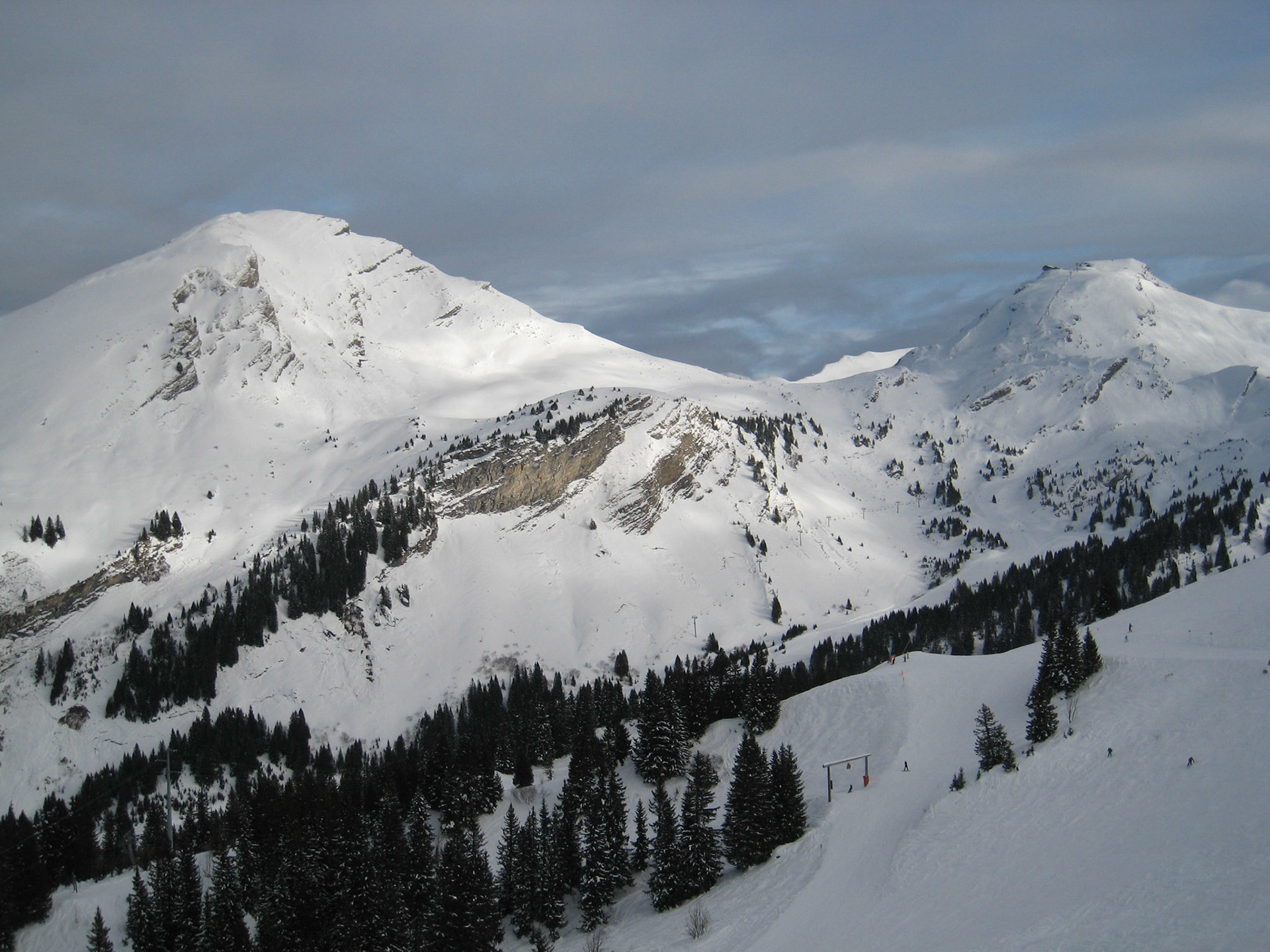 View from top at Les Lindarets