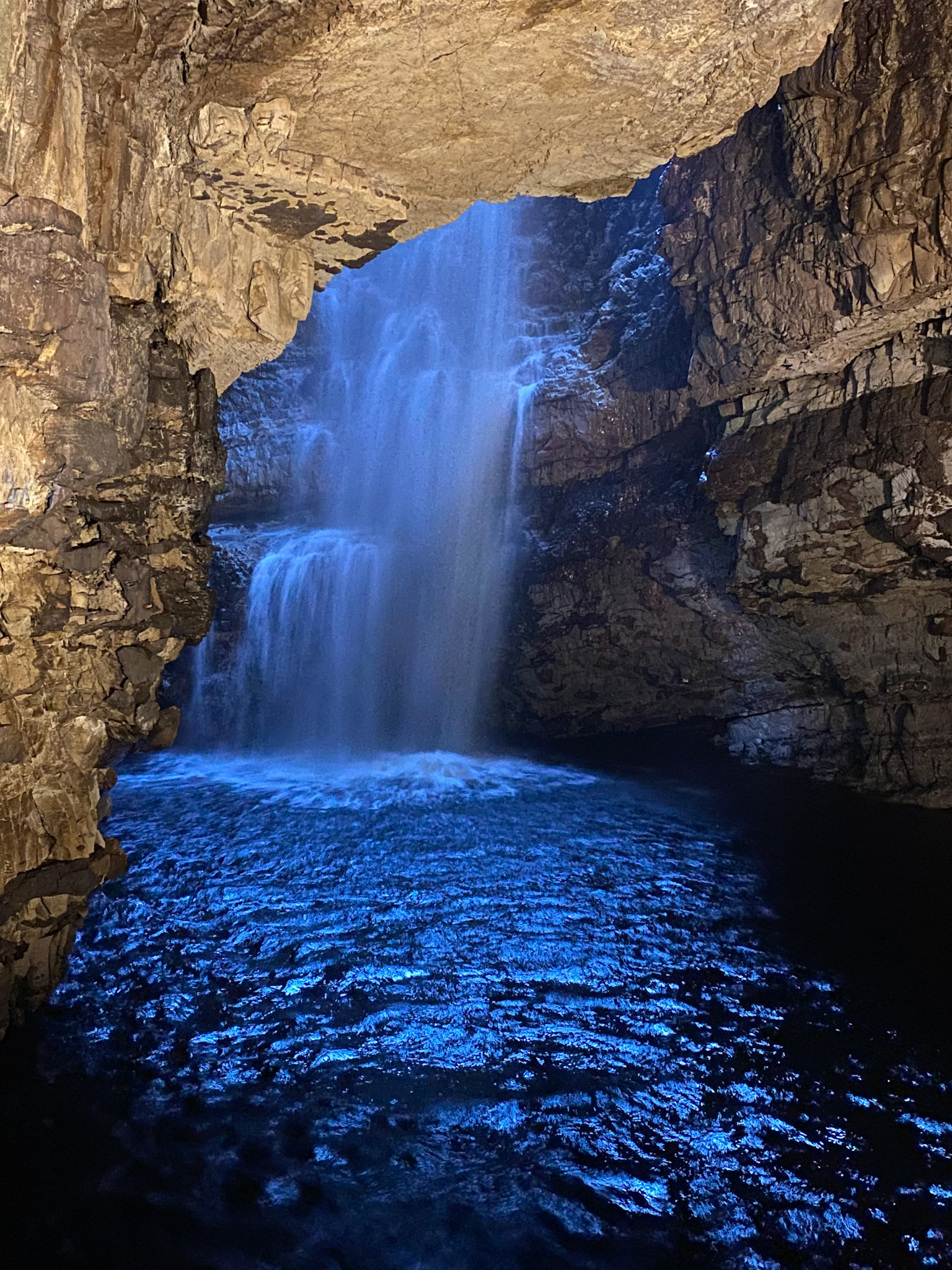 Smoo Cave waterfall