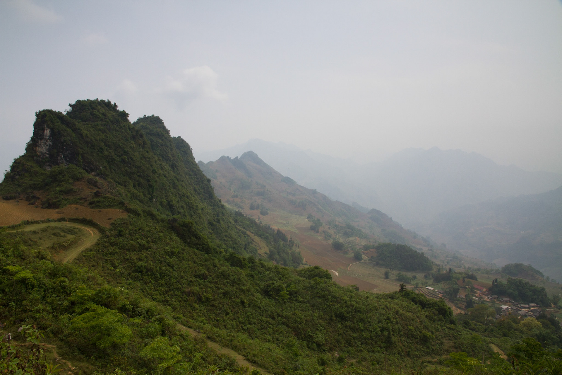 View from the road back to Lao Cai