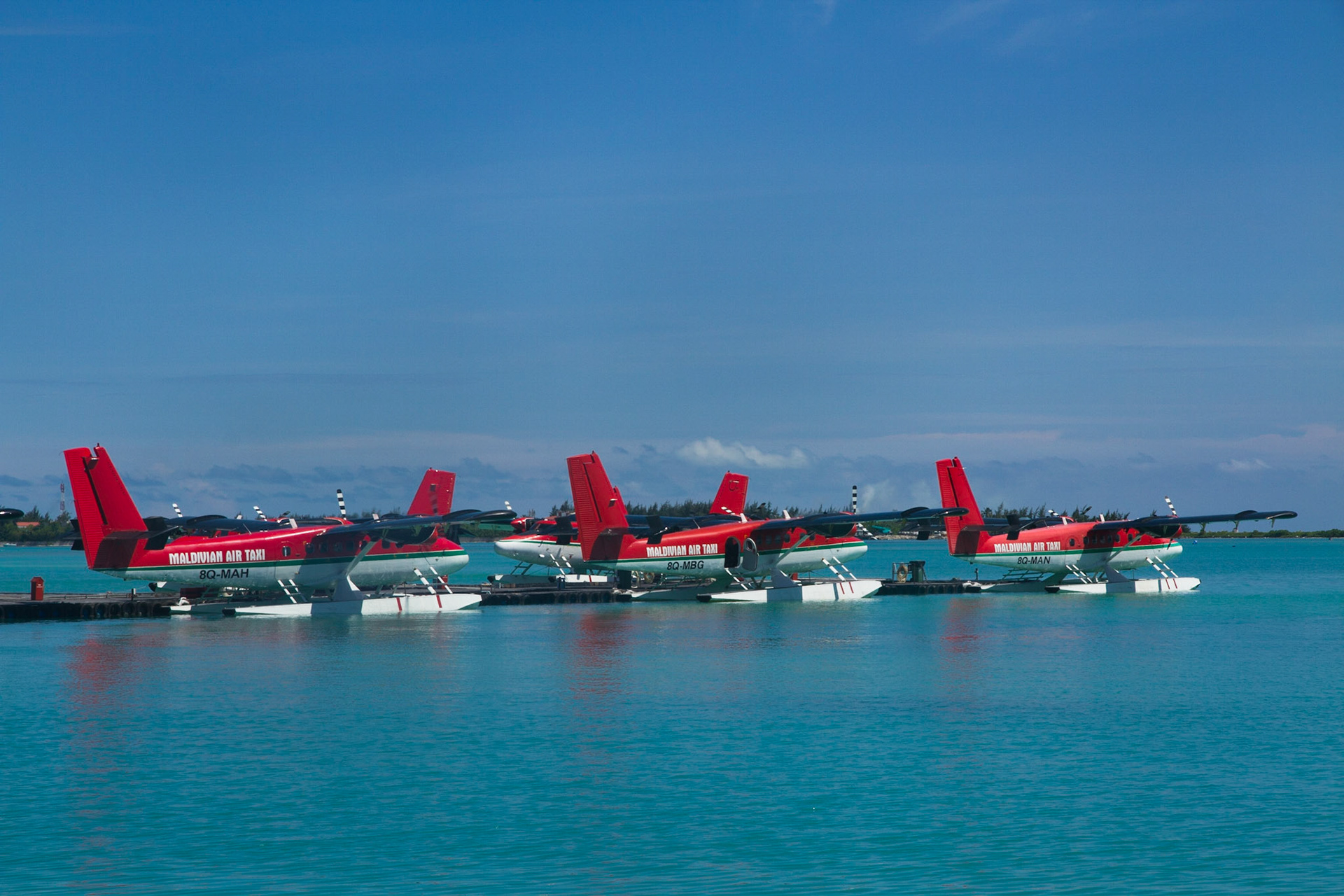 Taxi rank in the Maldives!