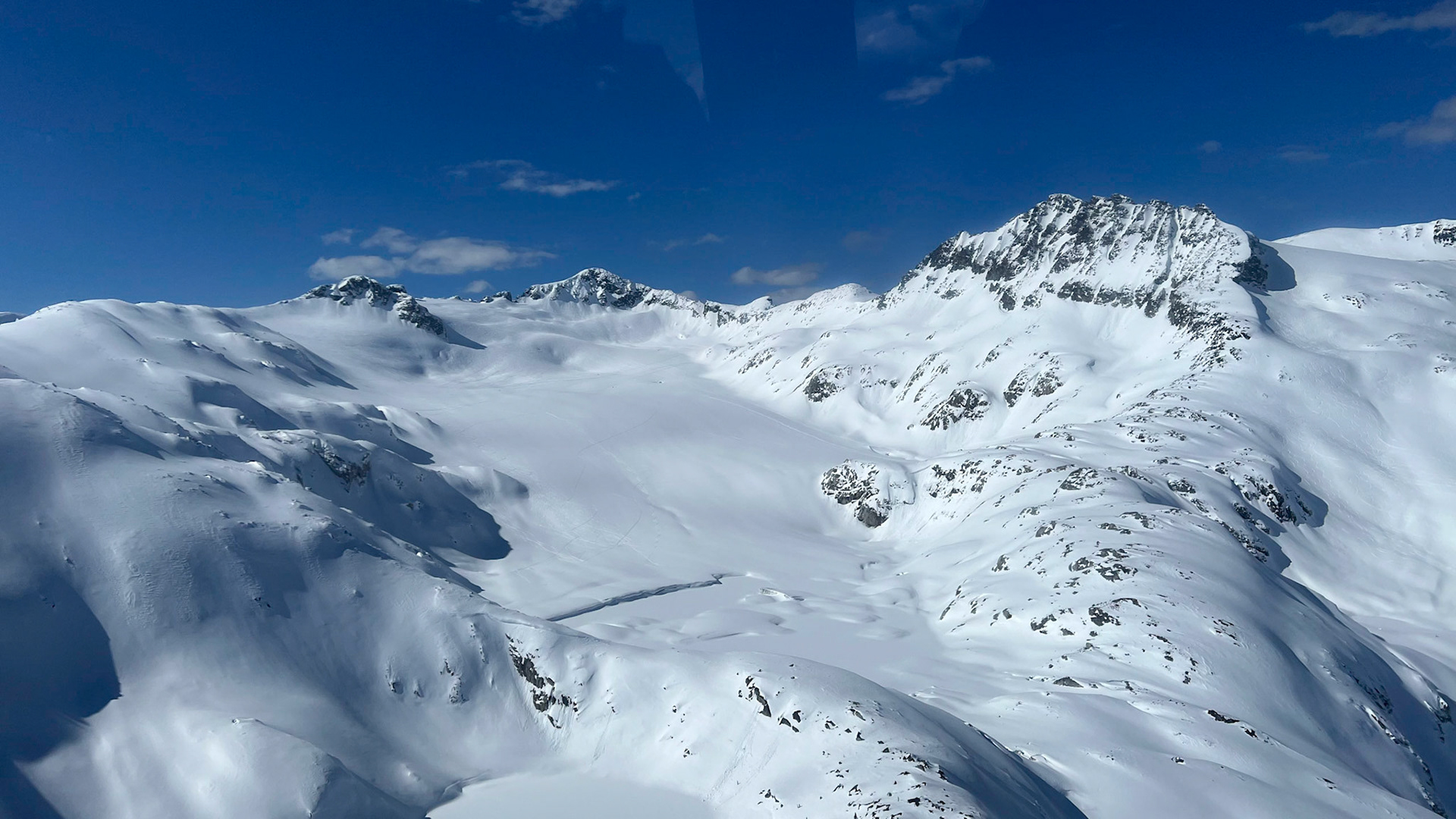 View from the helicopter