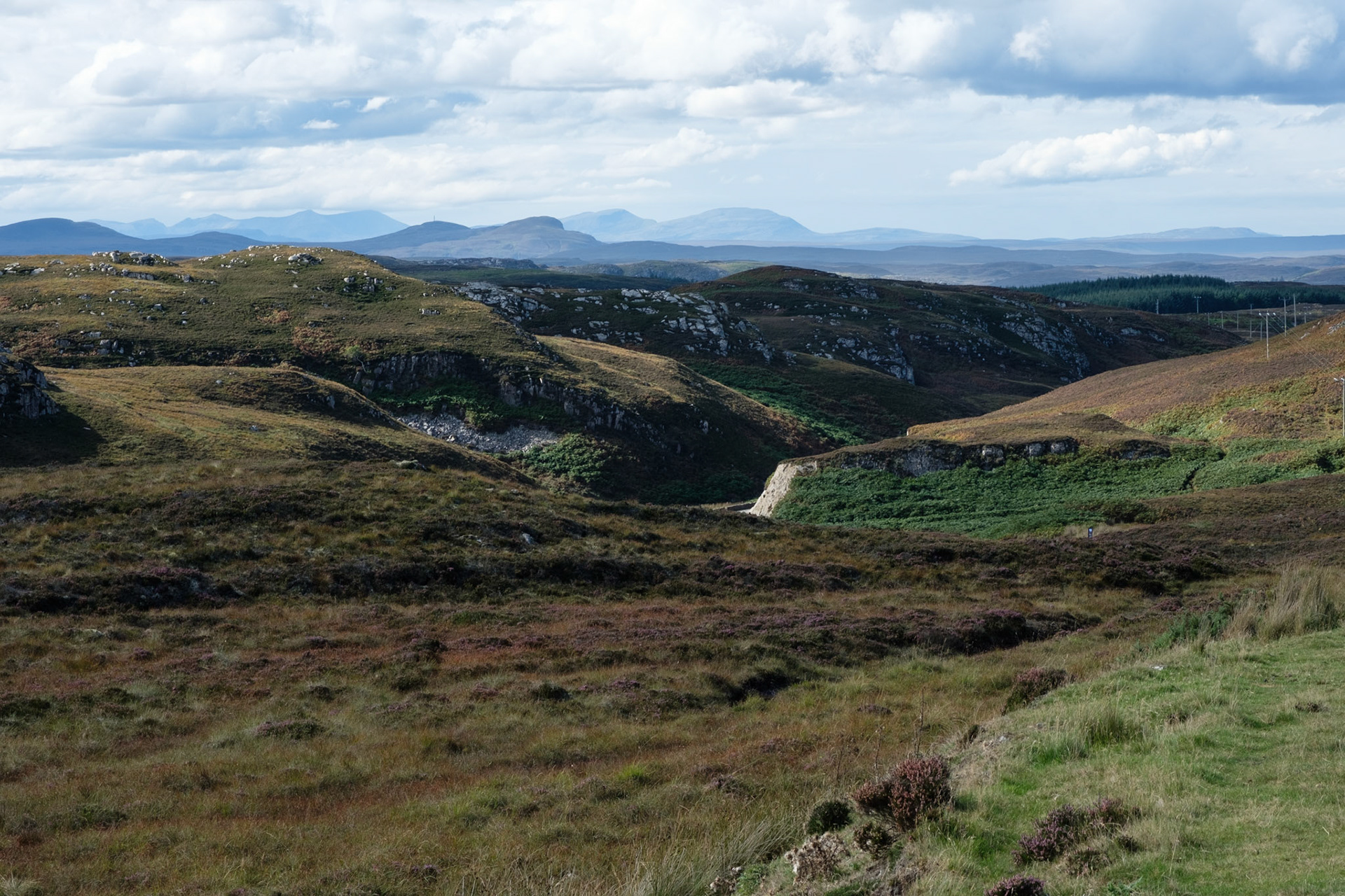 Bettyhill viewpoint, last view of the West Coast mountains
