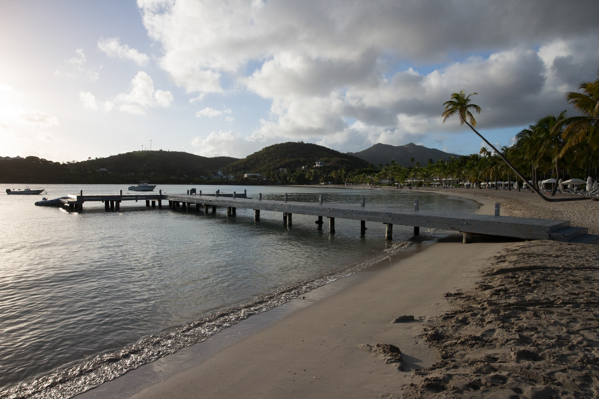 Jetty and beach, Carlisle Bay