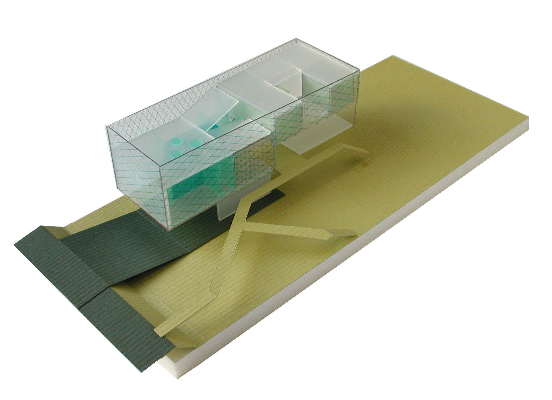 house plastic and cardboard model