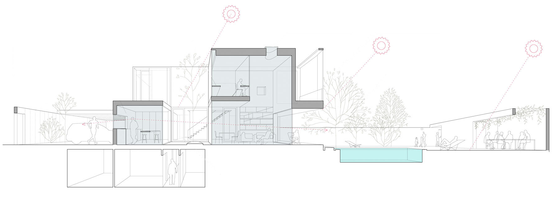 Cat House Longitudinal Section