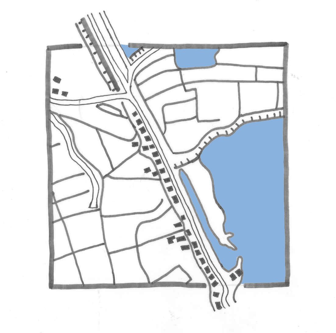 Landschapstextuur bij Durgerdam
