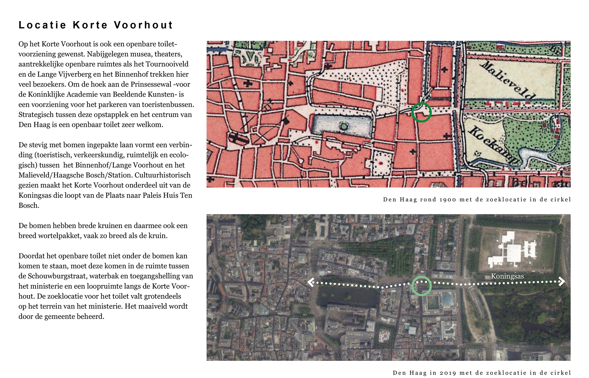 Locatiebeschrijving en locatie aan de Koningsas