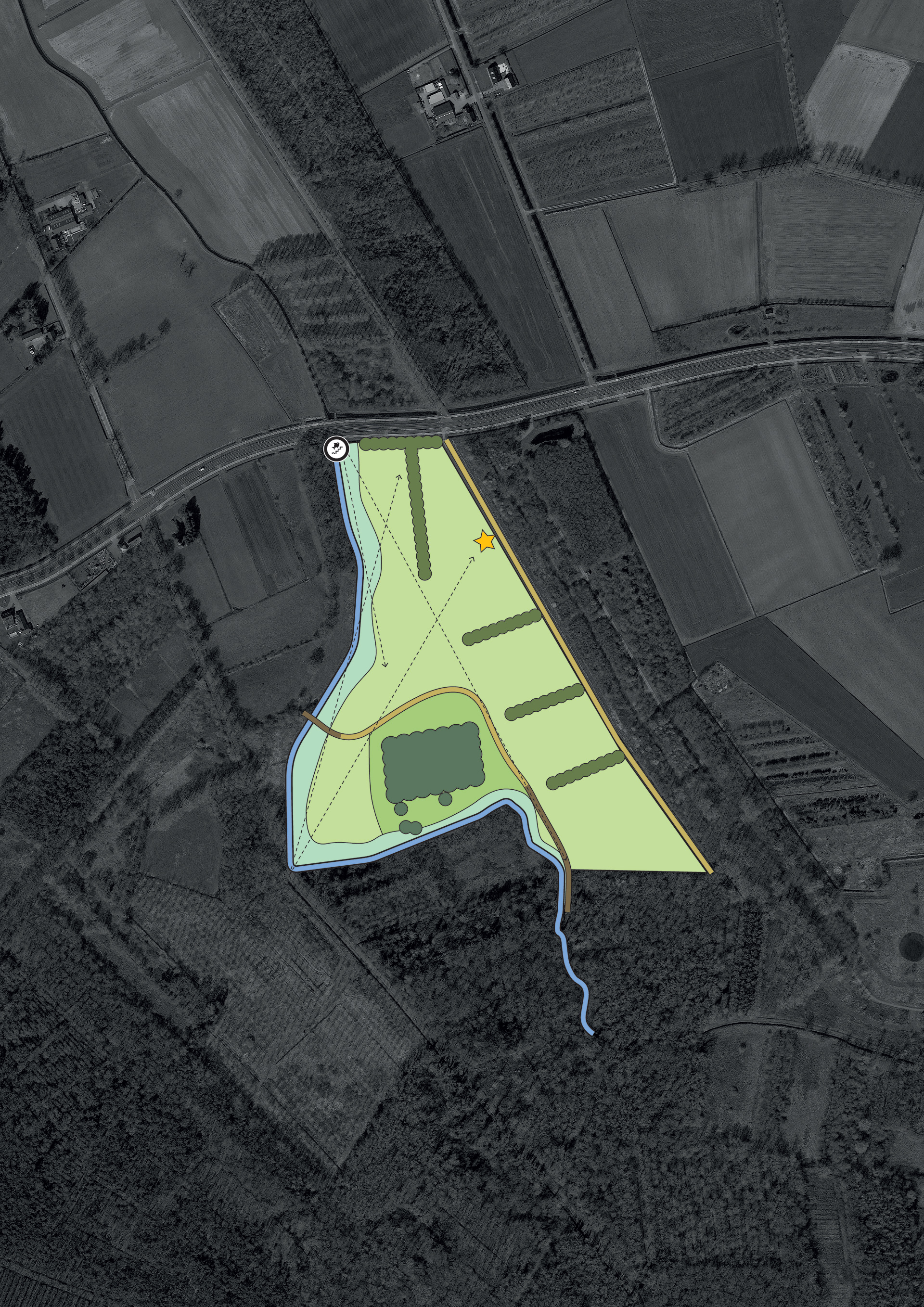 Aanplant houtwallen en uitzaaien bloemrijk grasland