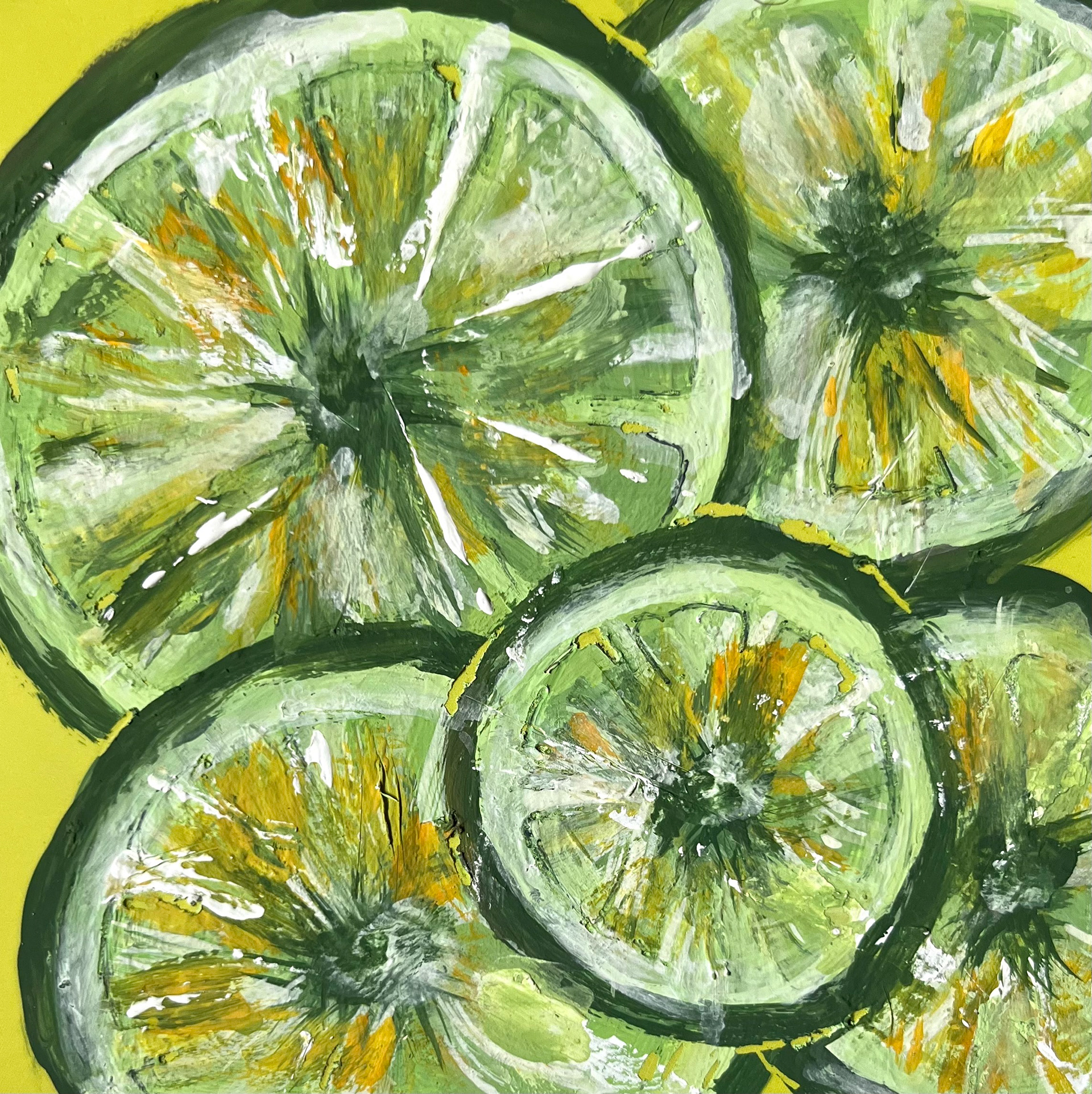 4in x 4in –Acrylic on Paint Swatch