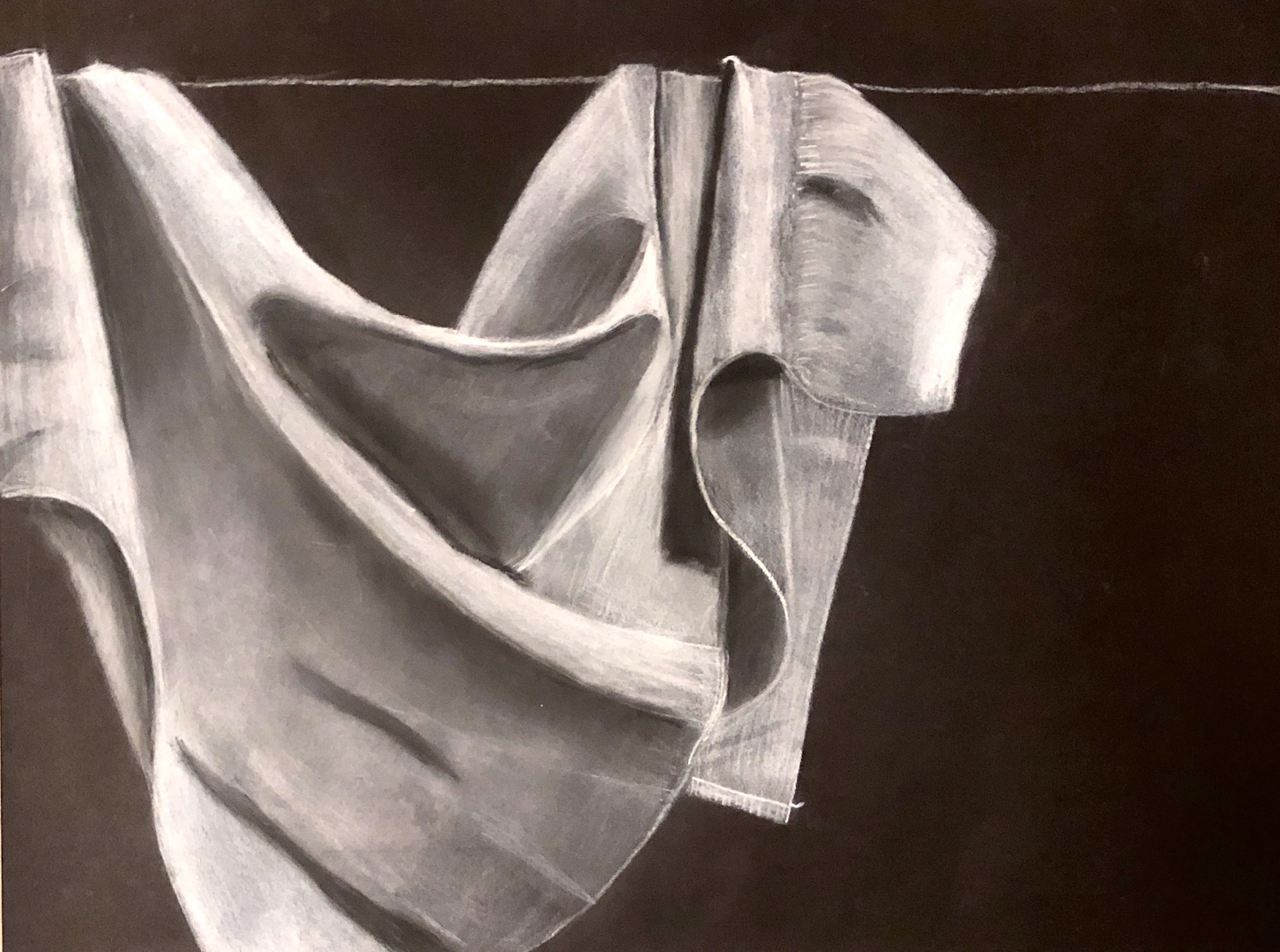 32in x 18in – Charcoal on Black Card Stock