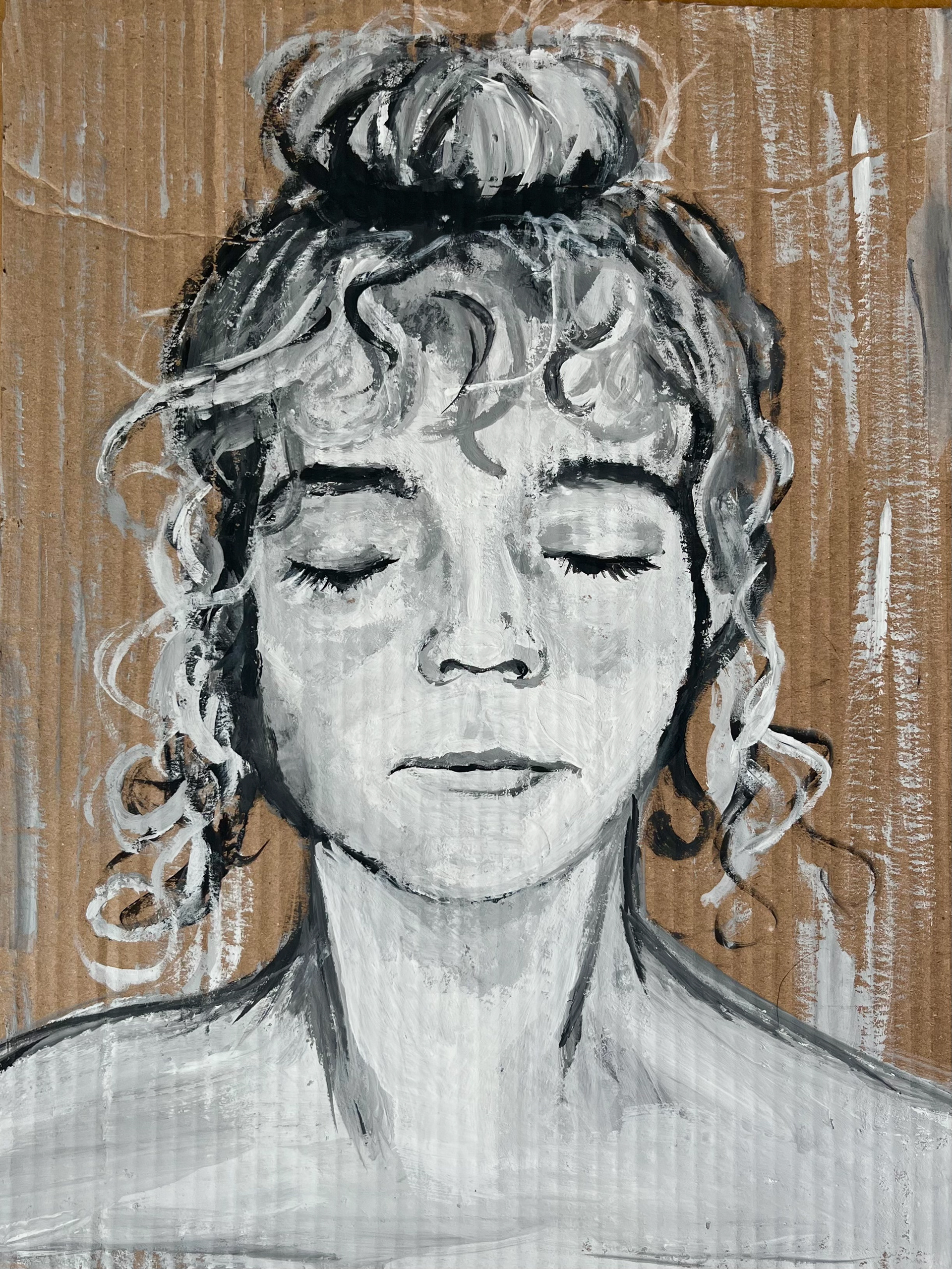 18in x 12in – Acrylic on Cardboard