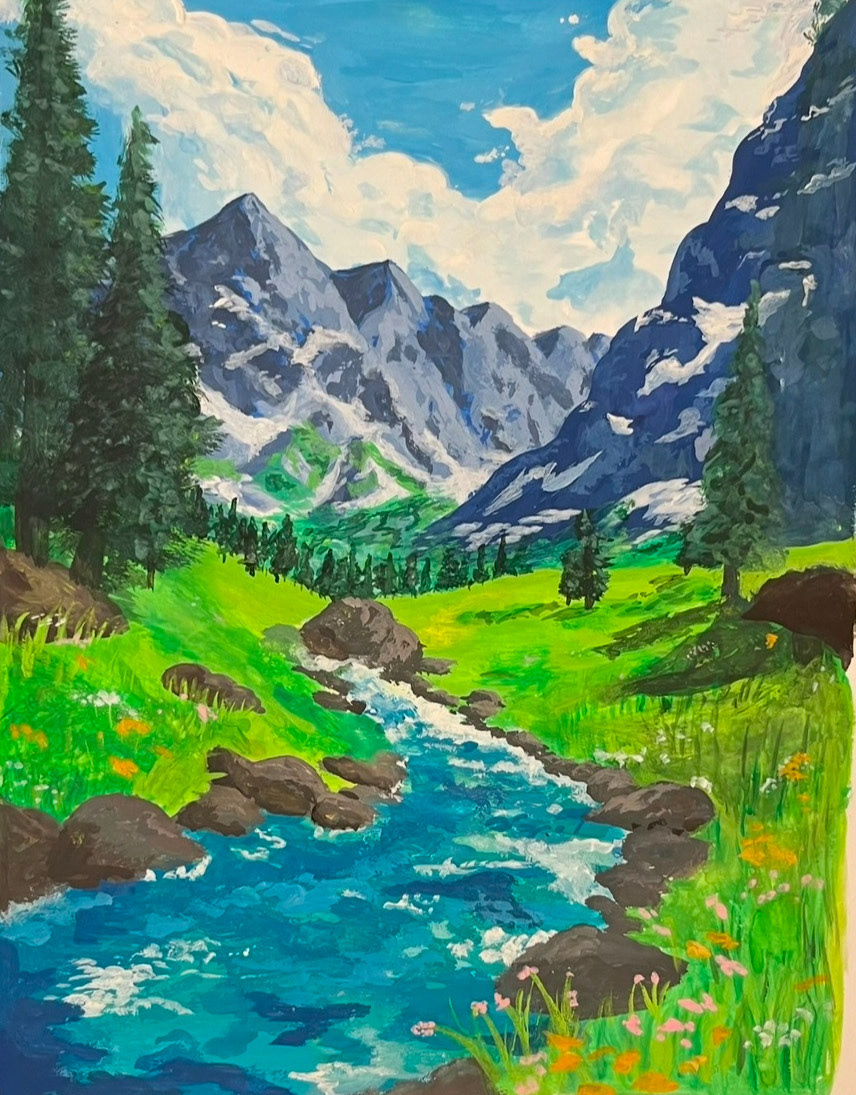 8in x 10in - Guache on Paper
