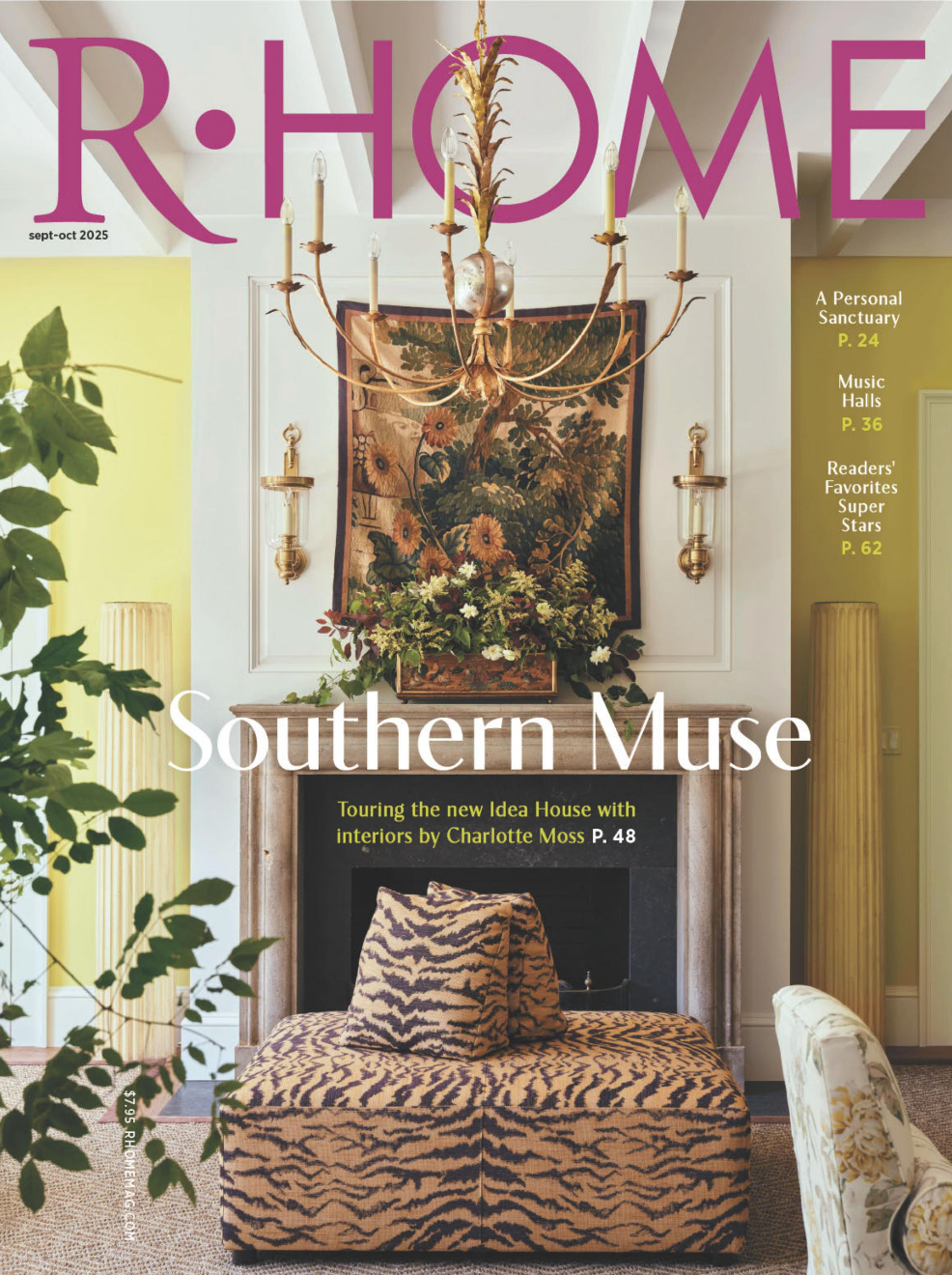 RHome September Issue Interior Design Charlotte Moss Photography Read McKendree Styling Kimberly Power