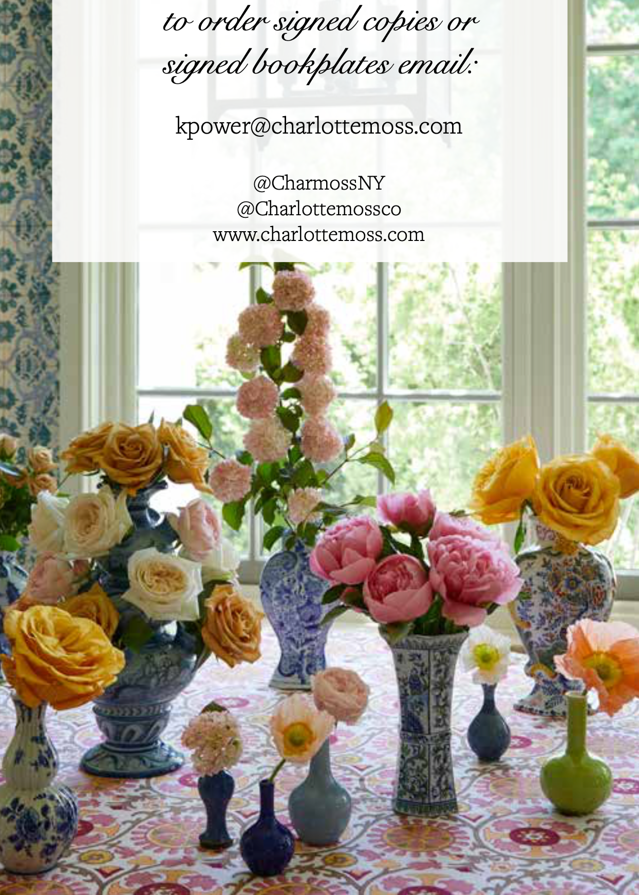 Charlotte Moss Flowers Marketing Brochure