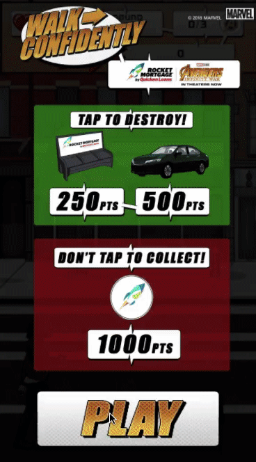 We built a Snapchat game based on the spots. People played it. A lot.