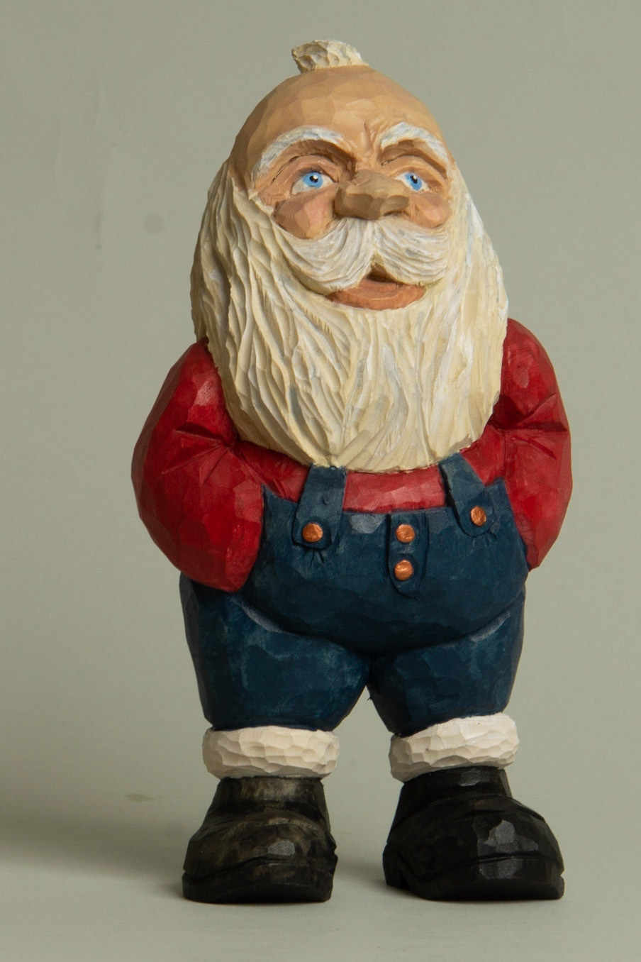 1136 Santa in Overalls — 8 inches tall —$ 125