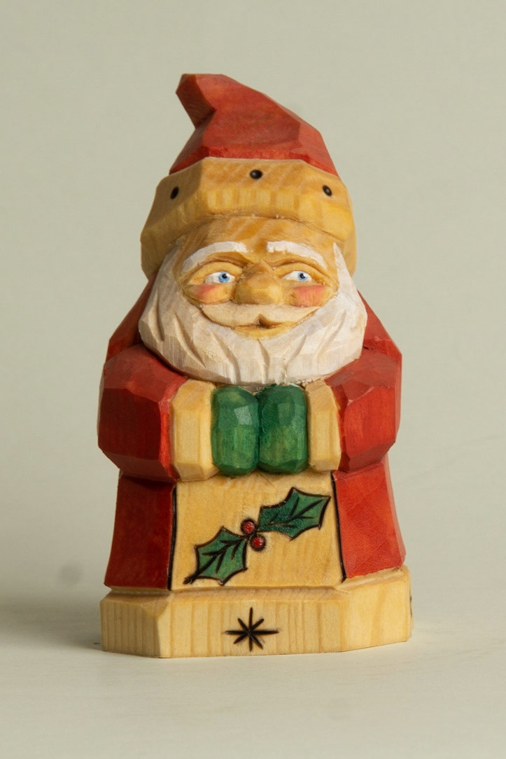 1109 Flat Plane Santa— 4 1/4 inches tall — $65