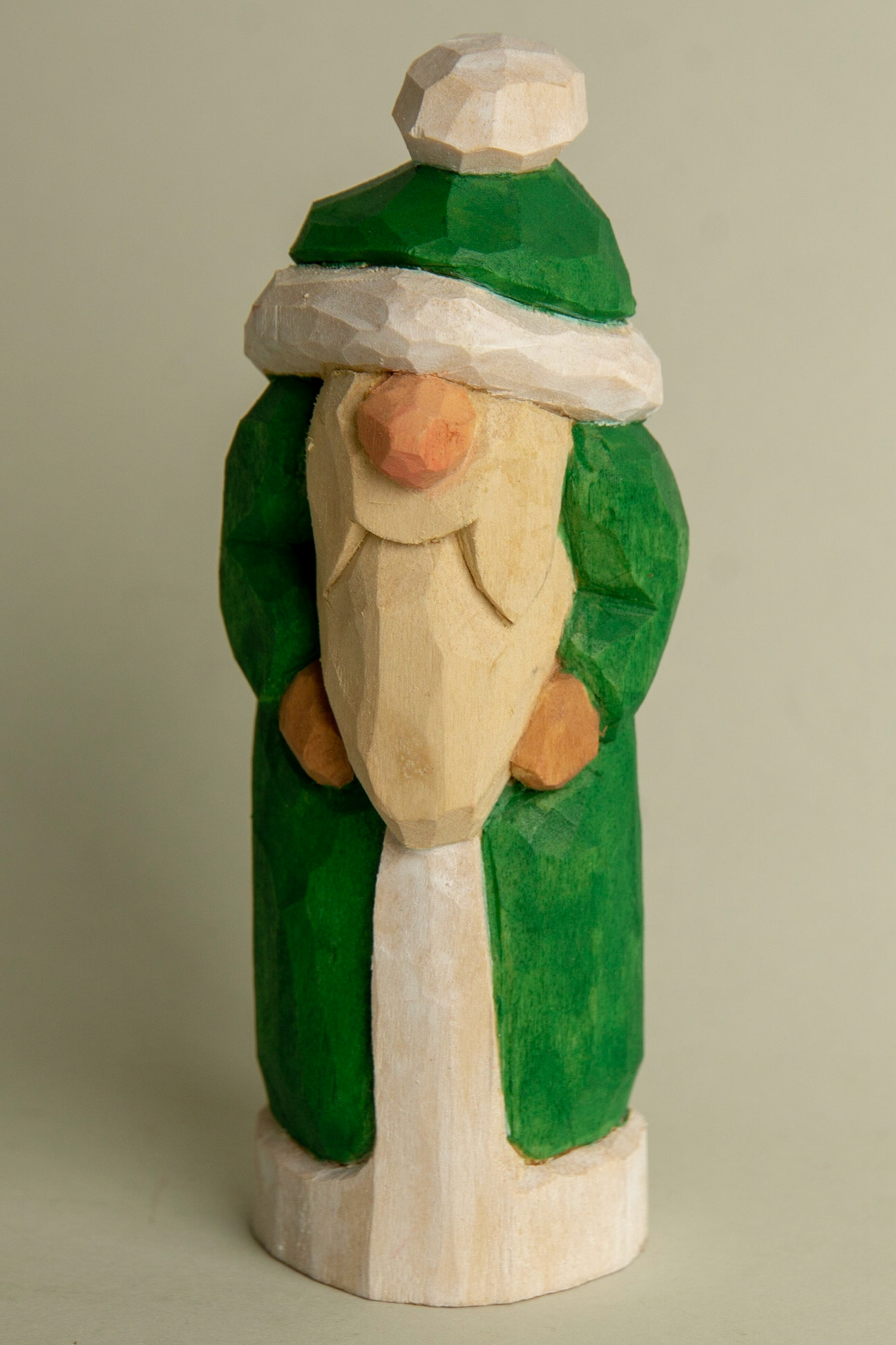 1043 Green Small Santa with Robe -- 5 1/2 inches tall -- $30